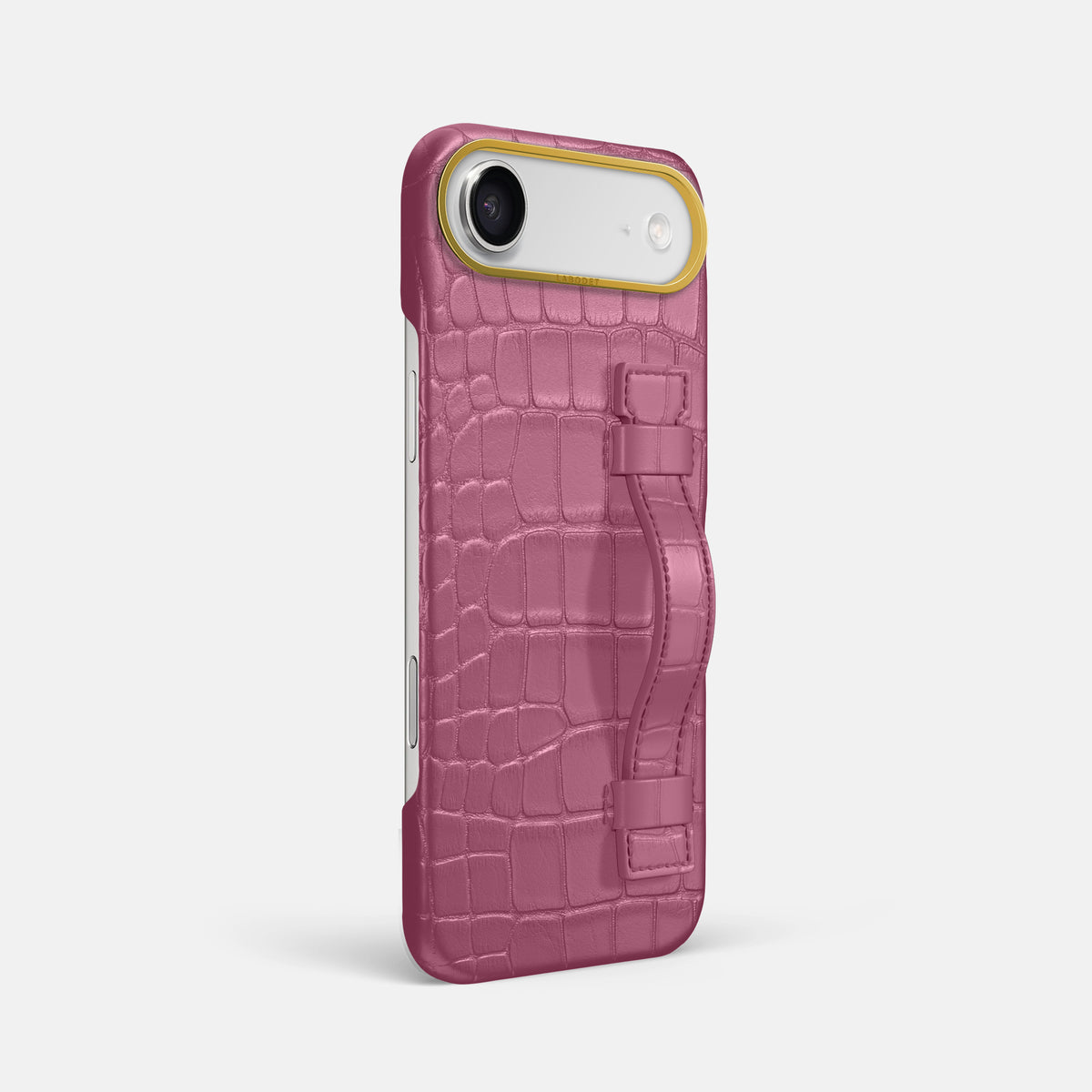 Handle Case For iPhone 17 Air In Alligator -2 | Pink-Lagoon-Gold