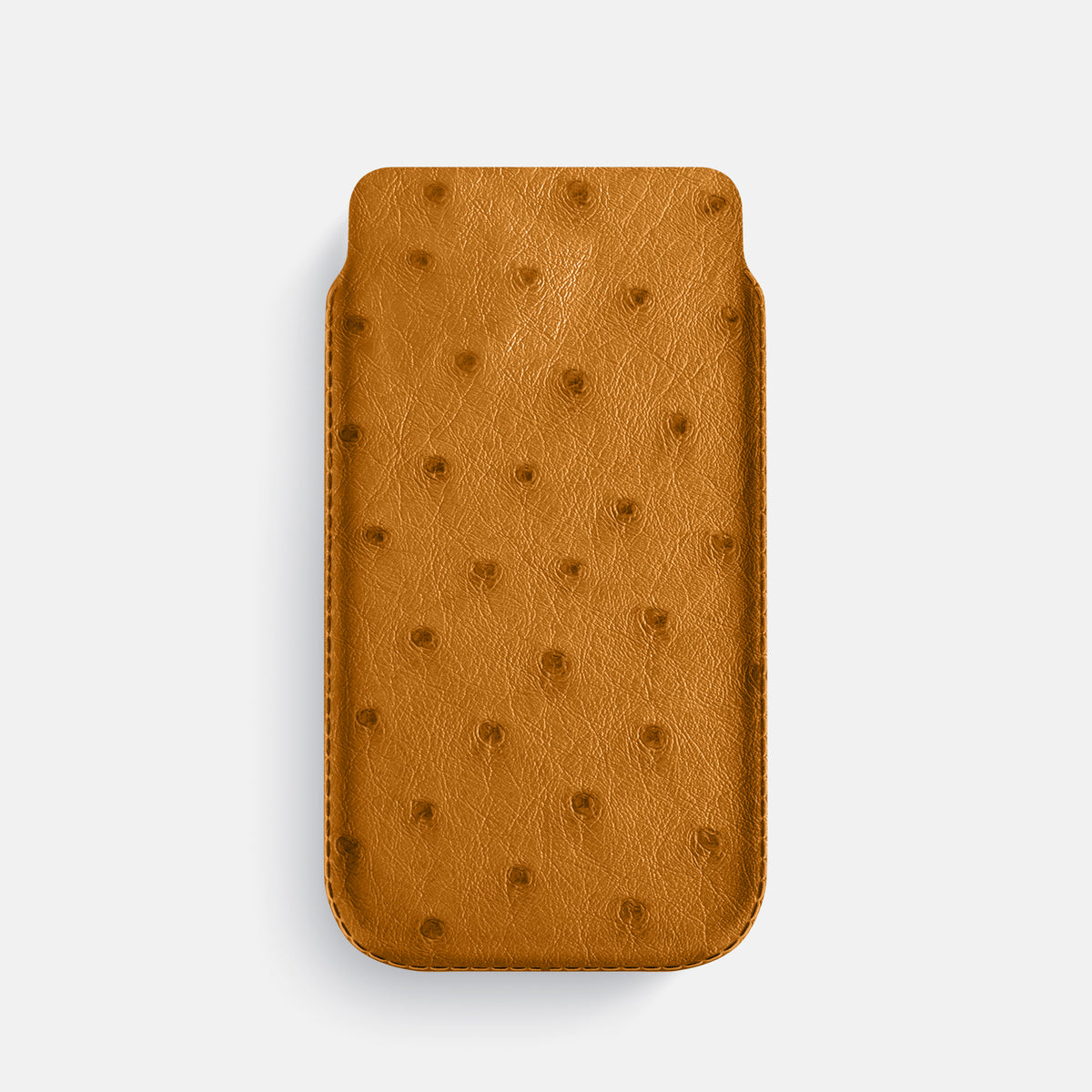 Pouch Case For iPhone 17 Pro In Ostrich -1 | Chestnut