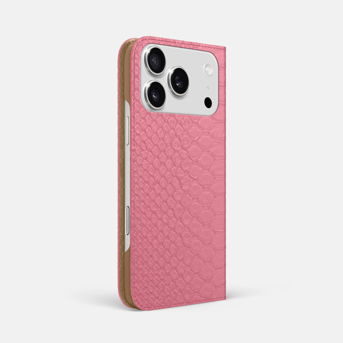 Folio Slim Case For iPhone 17 Pro Max In Python -1 | Pink