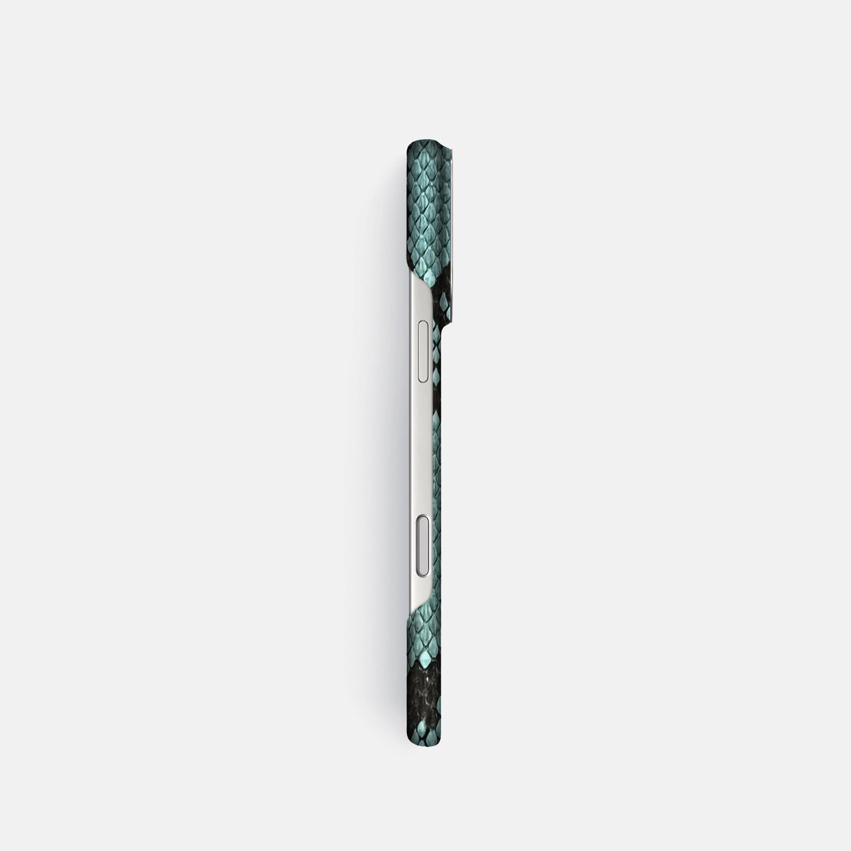 Classic Case For iPhone 18 Pro In Deluxe Python -3 | Blue-Lagoon-Steel