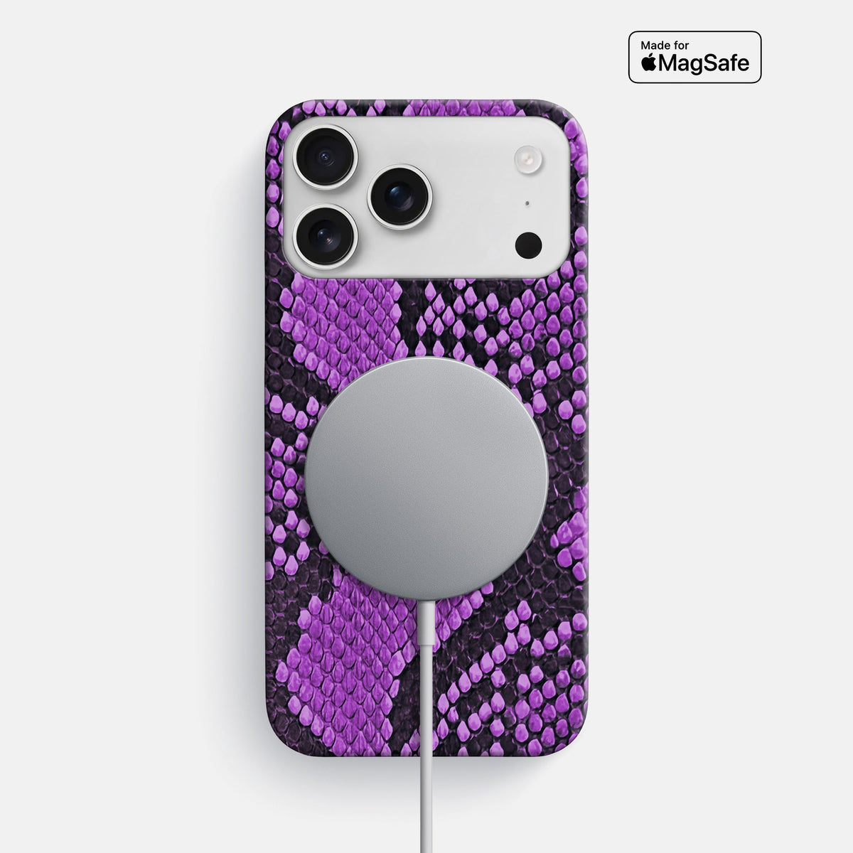 Slim Case For iPhone 18 Pro Max In Deluxe Python -5 | Purple