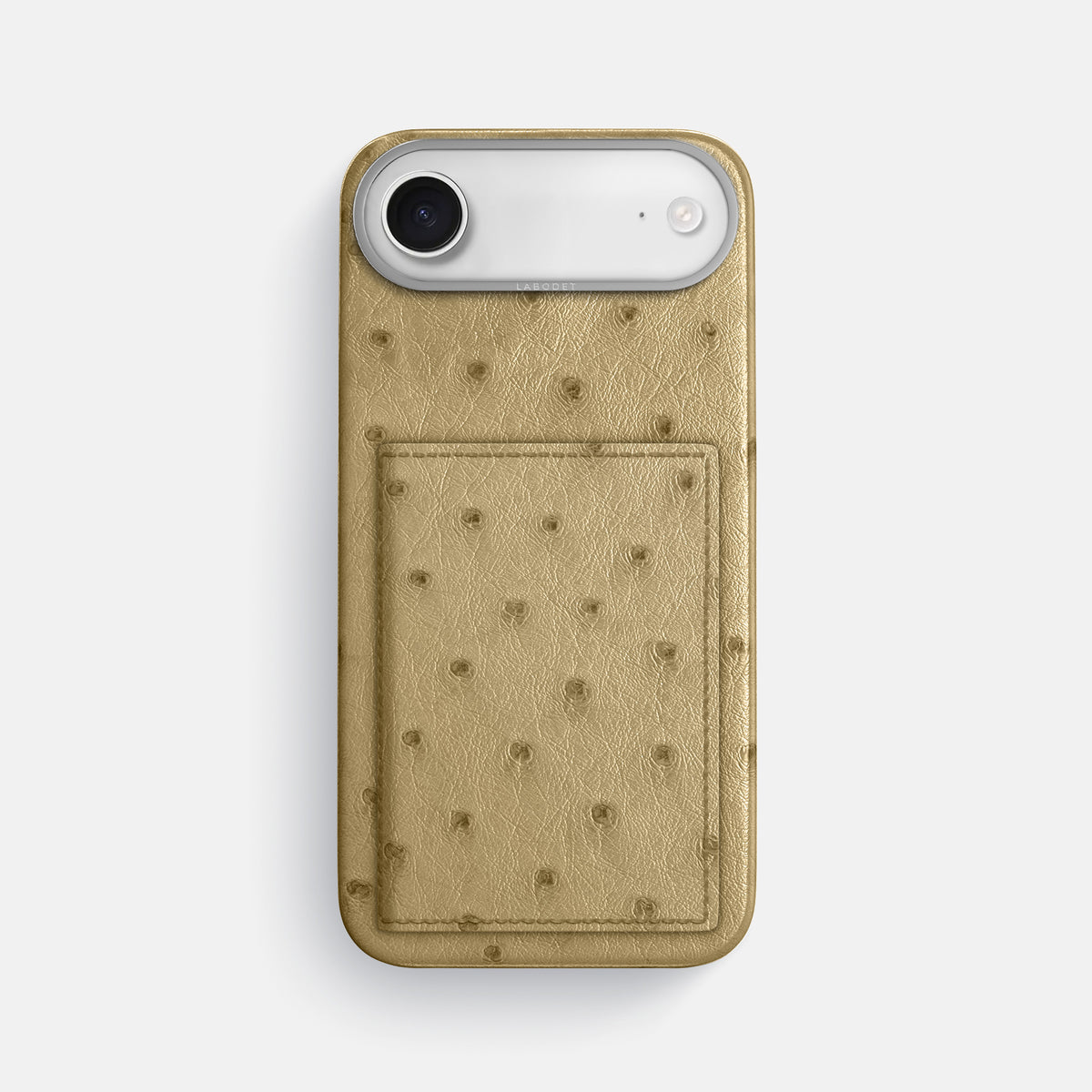 Bi-Fold Case For iPhone 17 Air In Ostrich -1 | Desert-Sand-Steel
