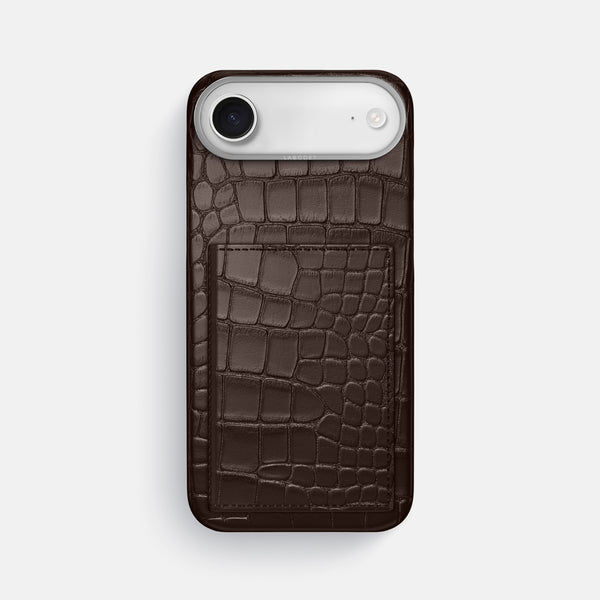 Bi-Fold Case For iPhone 17 Air In Alligator