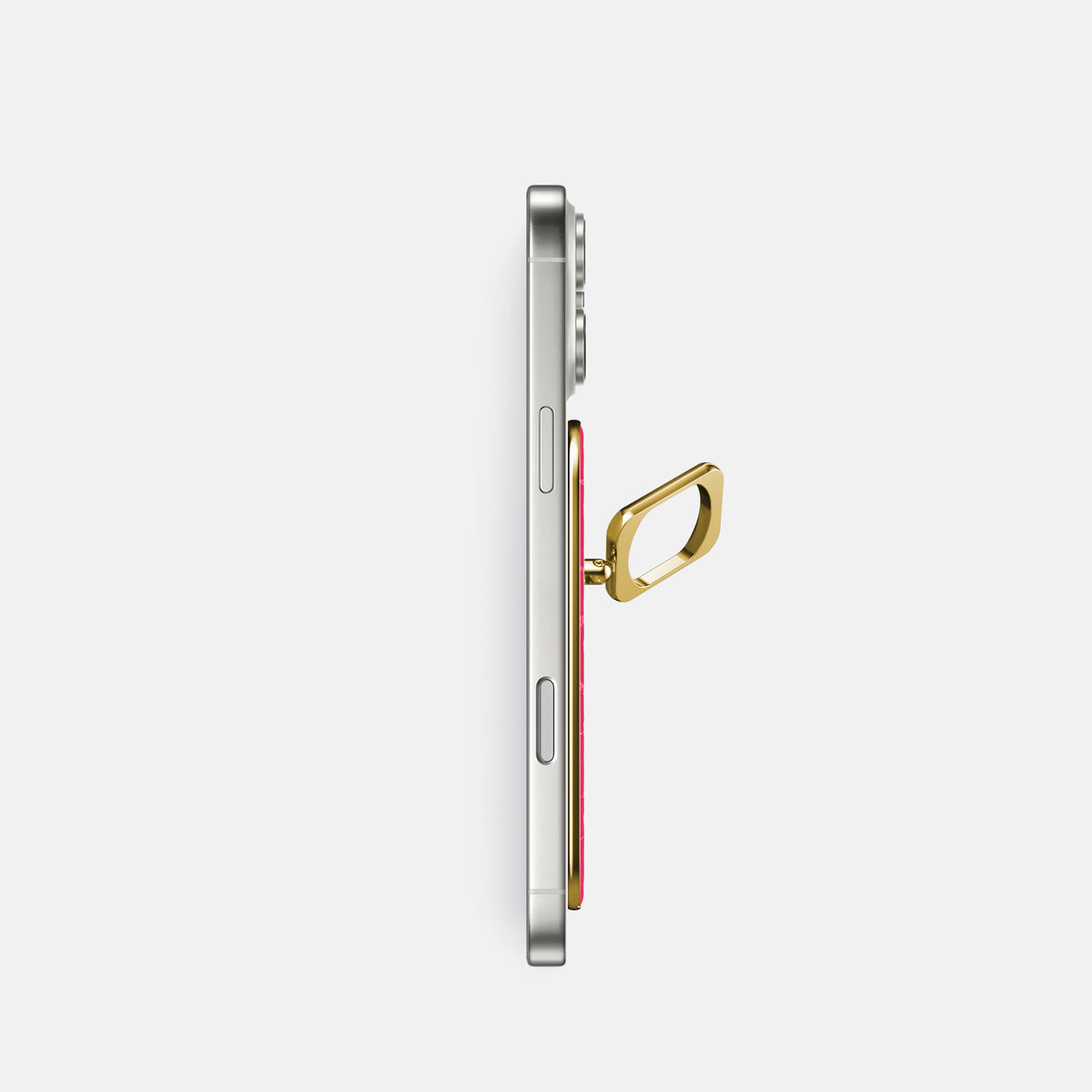 MagSafe Ring For iPhone 17 Pro In Shiny Alligator -3 | Pink-Panther-Gold