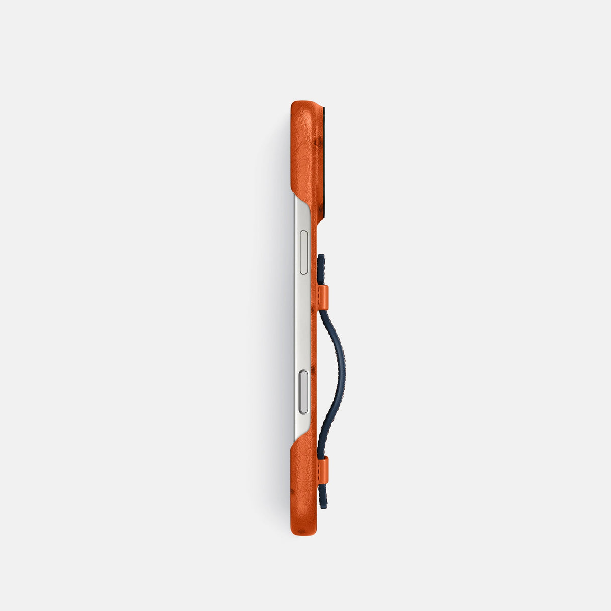 Handle Case Coloré For iPhone 18 Pro In Ostrich -3 | Orange-Black