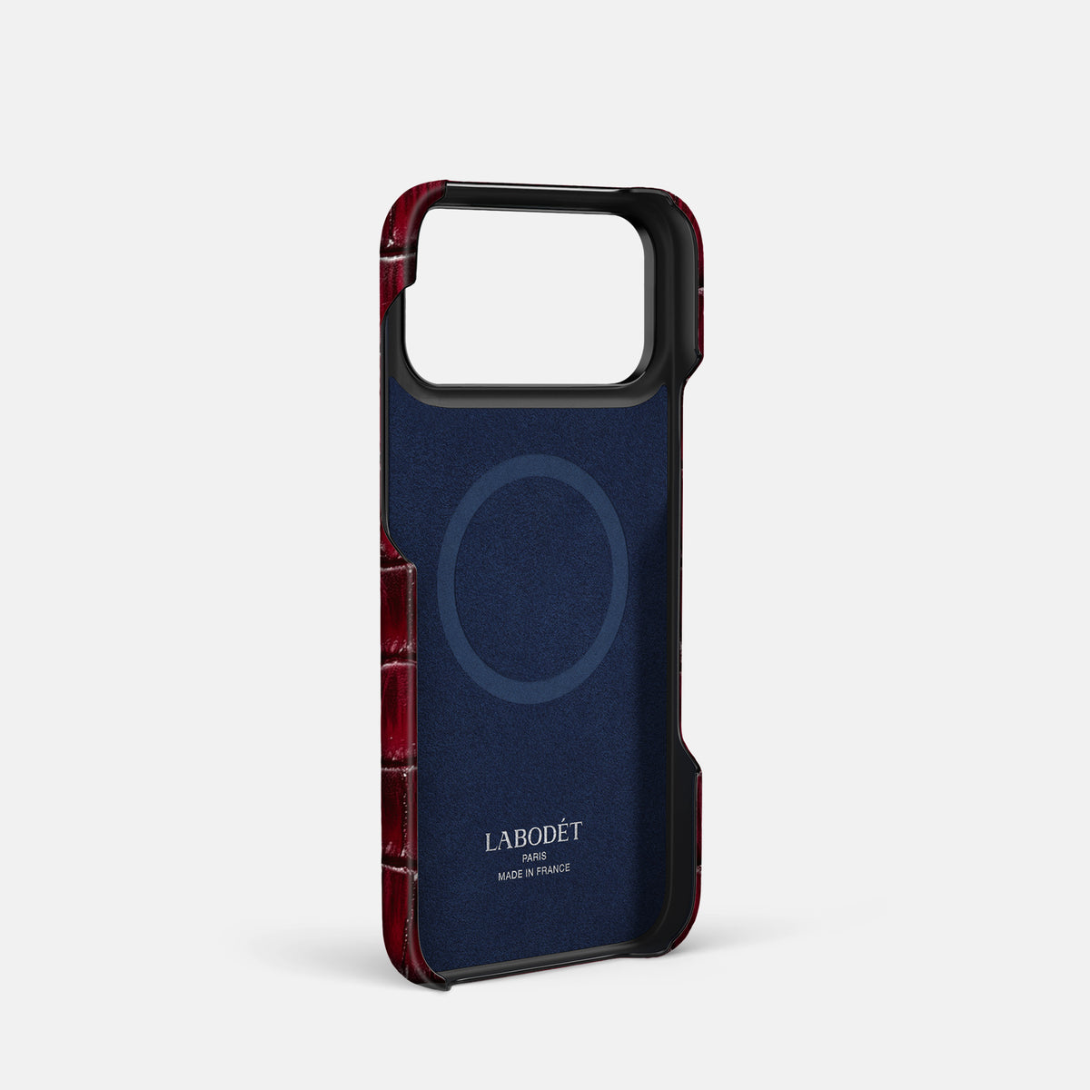 Classic Case For iPhone 17 Pro In Patina Alligator -4 | Havana-Burgundy-Black
