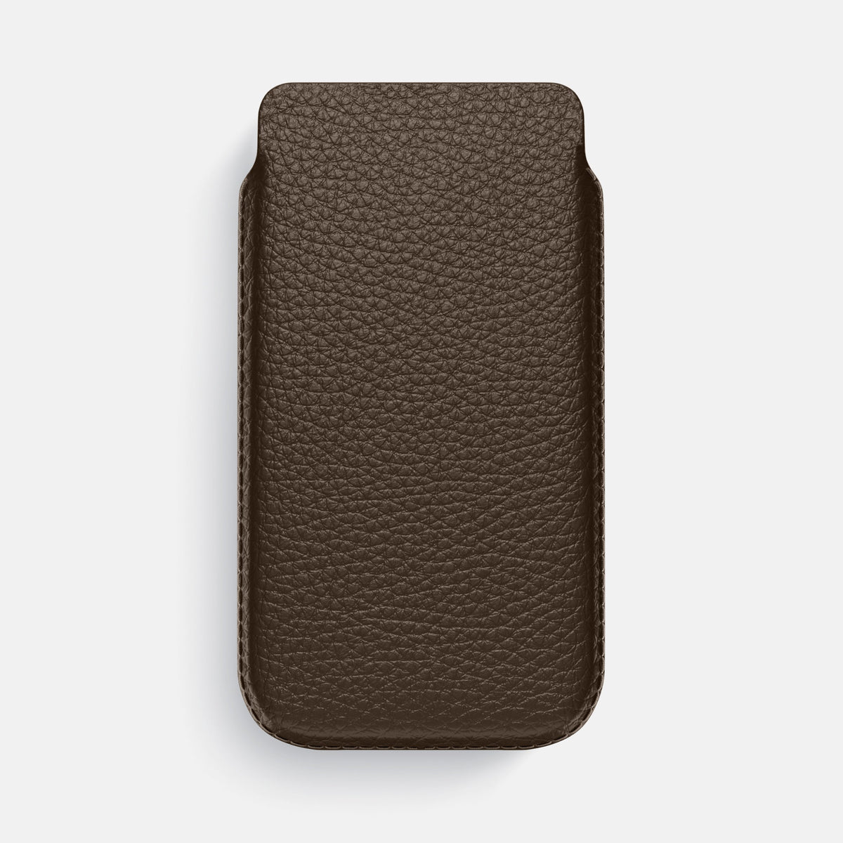 Pouch Case For iPhone 18 Pro Max In Calf -1 | Dark-Brown