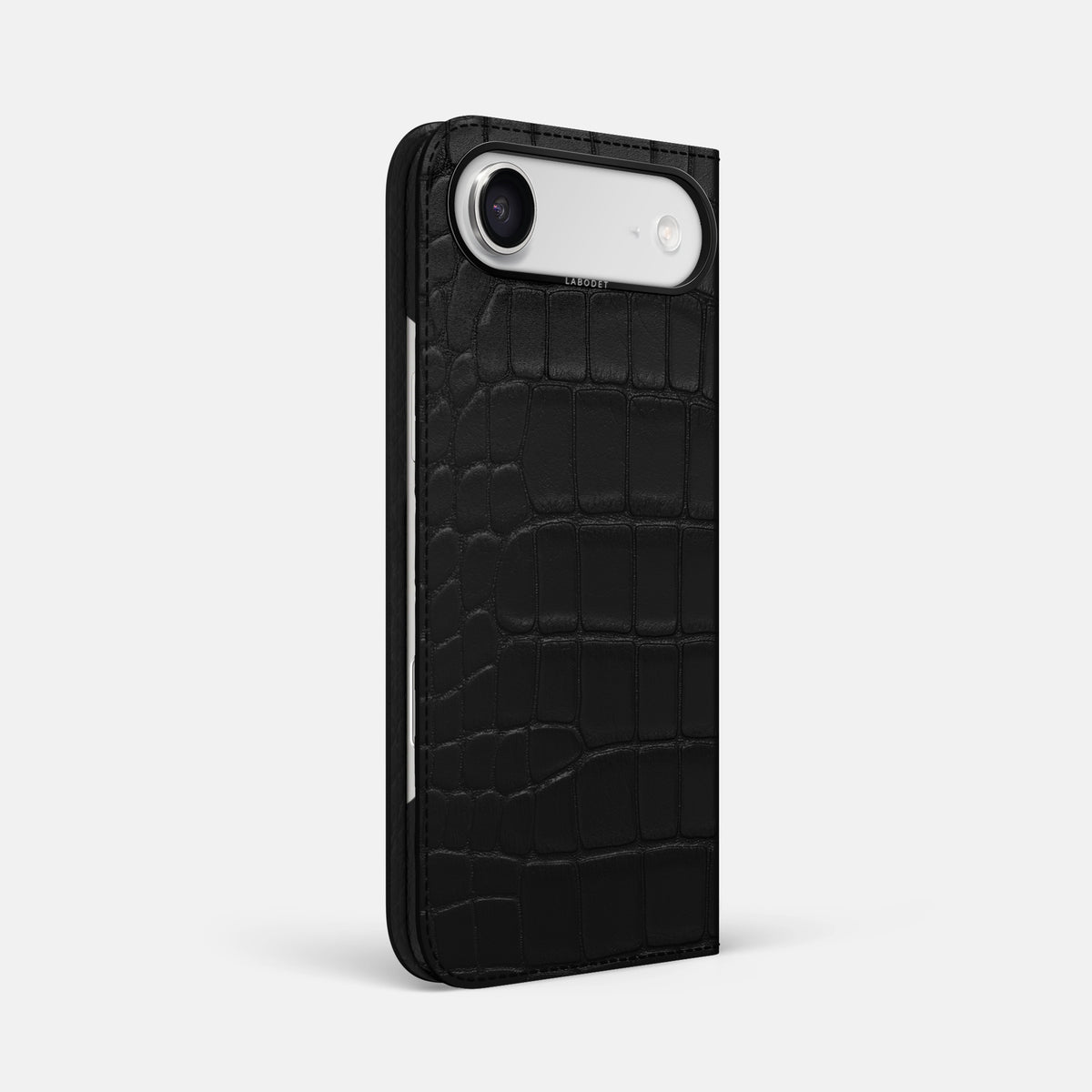 Folio Case For iPhone 17 Air In Alligator -1 | Black-Black