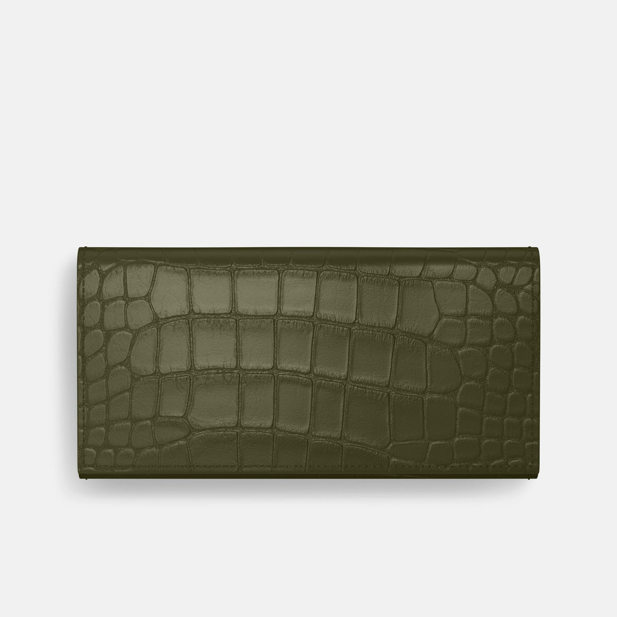 Wallet Case For iPhone 18 Pro Max In Alligator -3 | Kaki-Green