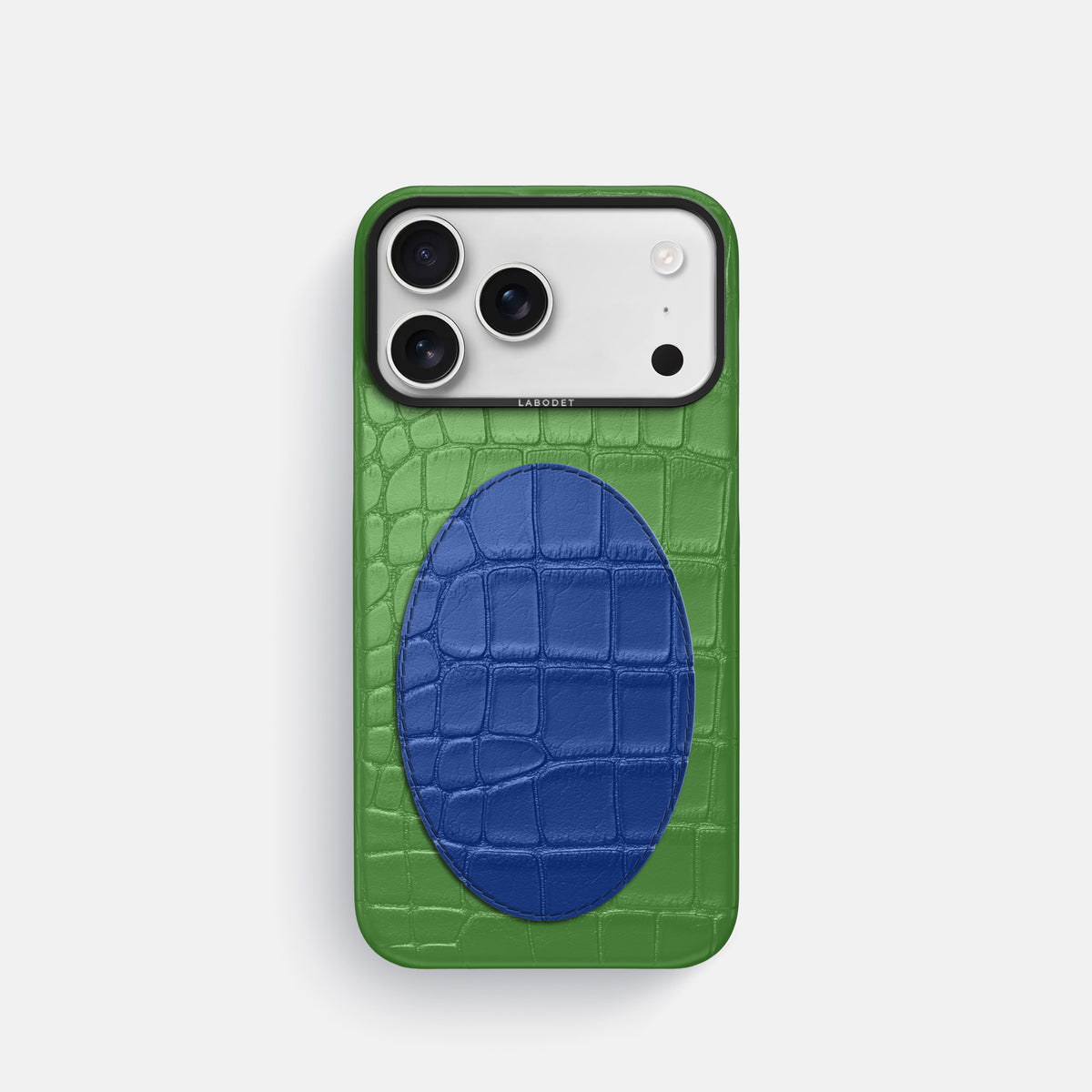 Classic Case With Oval For iPhone 17 Pro In Alligator -1 | Apple-Green-Black
