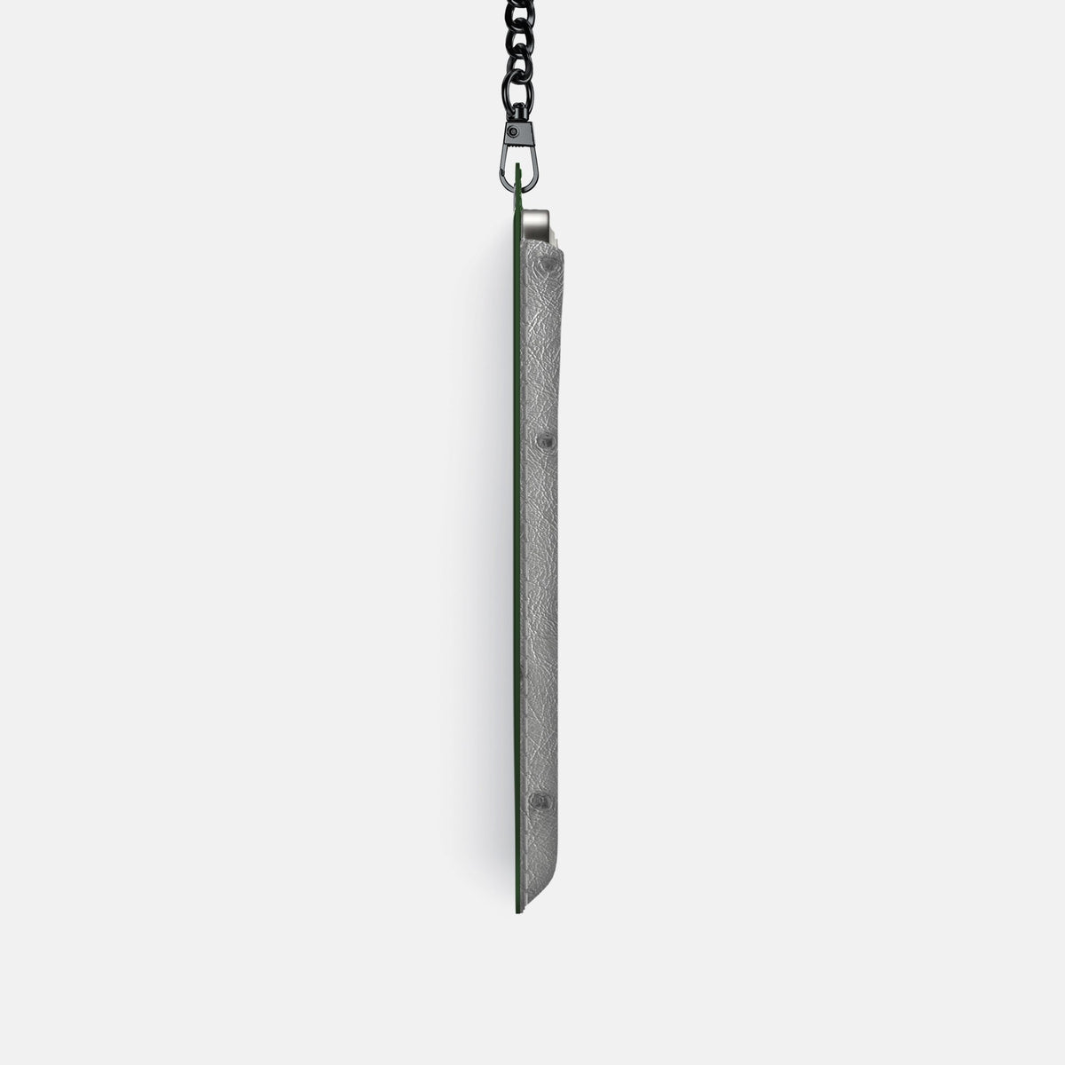 Crossbody Bag For iPhone 18 Pro In Ostrich -4 | Silver-Black