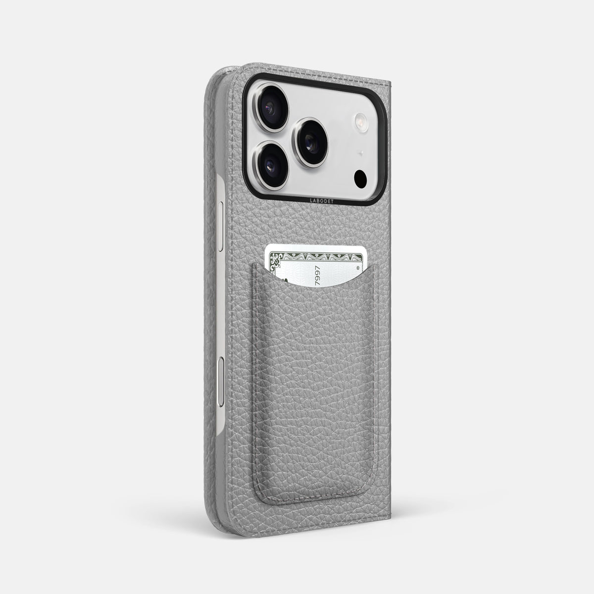 Folio Case with Card For iPhone 17 Pro Max In Calf -1 | Nuage-Black