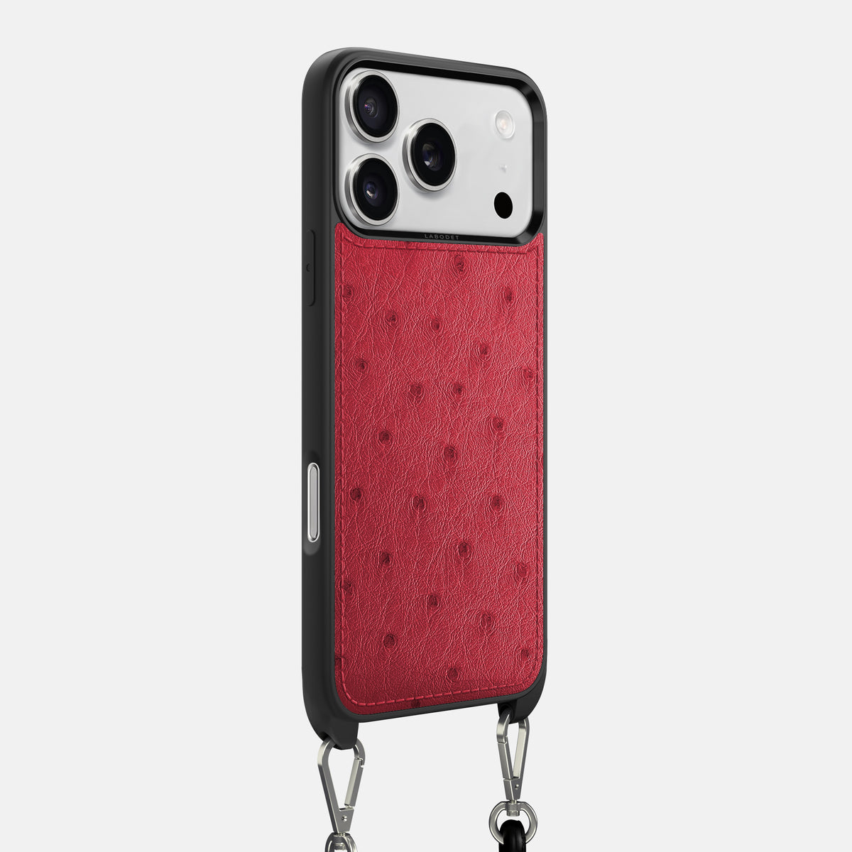 Crossbody Sport Case For iPhone 17 Pro Max In Ostrich -2 | Red
