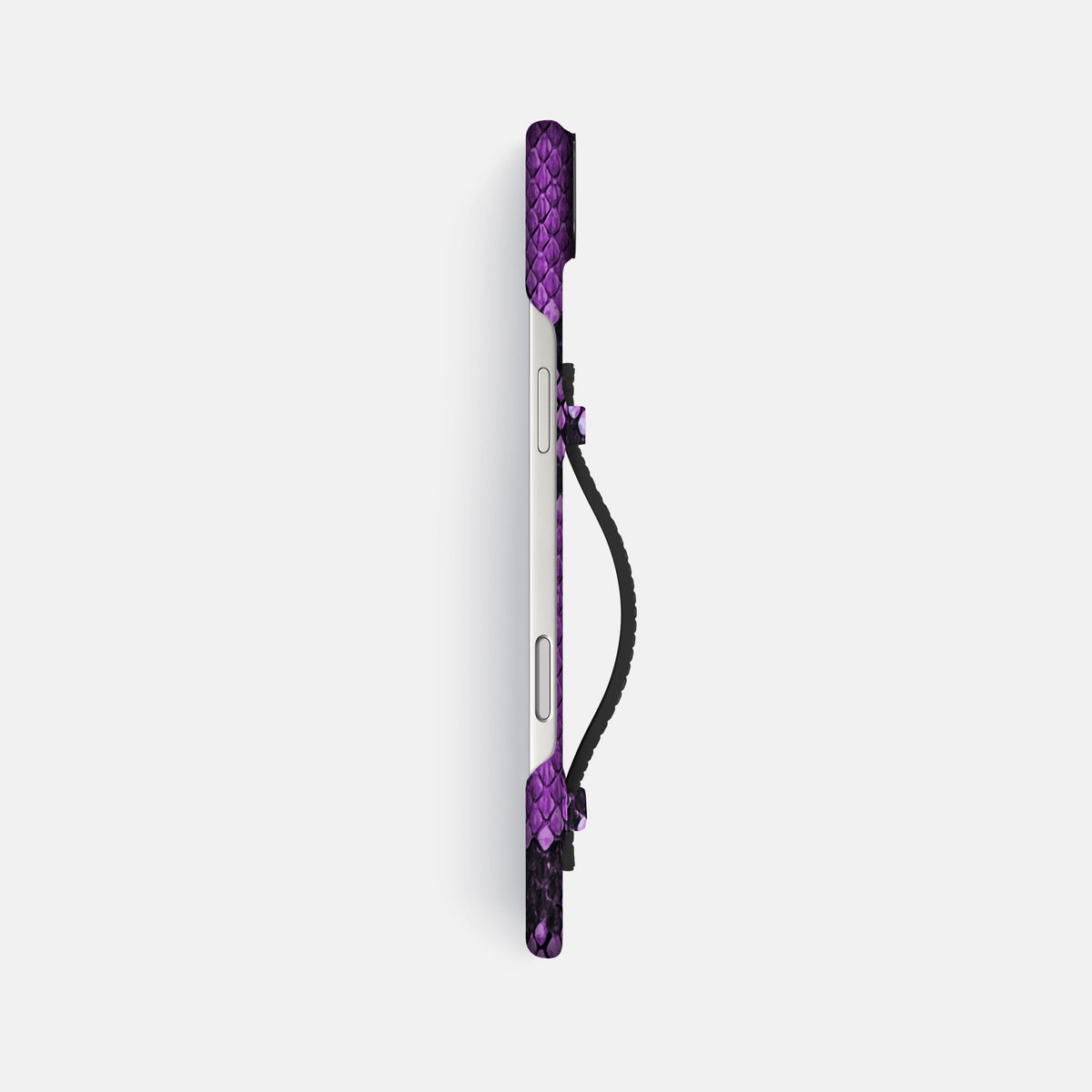 Center Handle For iPhone 17 Air In Deluxe Python -2 | Purple-Black