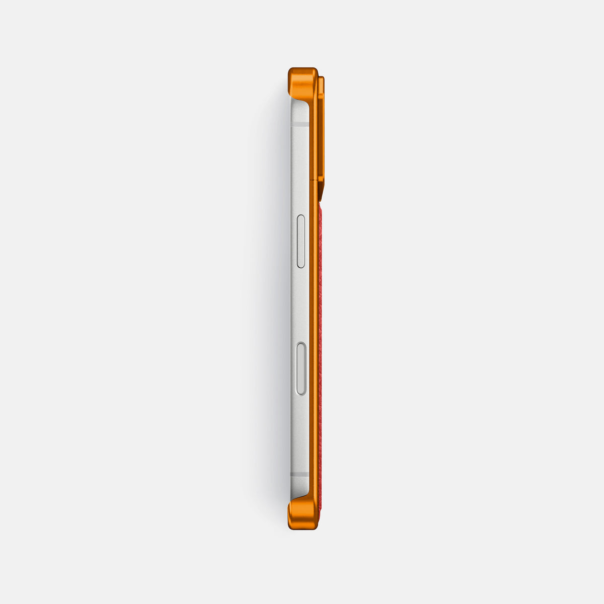 Metal Case For iPhone 17 Pro Max In Calf -3 | Red-Orange