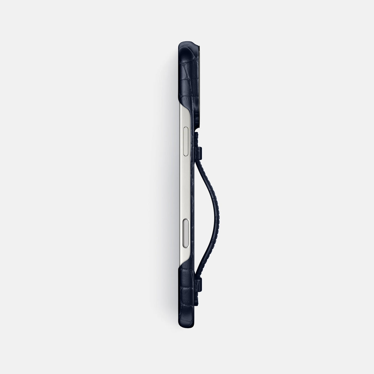 Center Handle For iPhone 18 Pro Max In Alligator -3 | Navy-Blue-Black