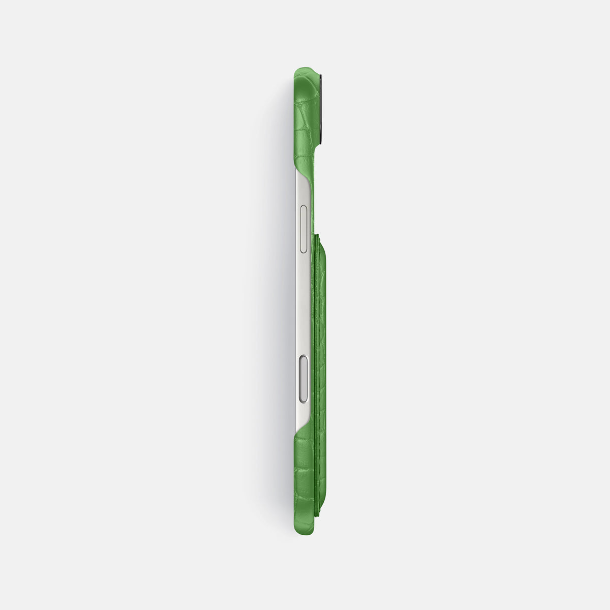 Double Card Case For iPhone 17 Air In Alligator -3 | Apple-Green-Black