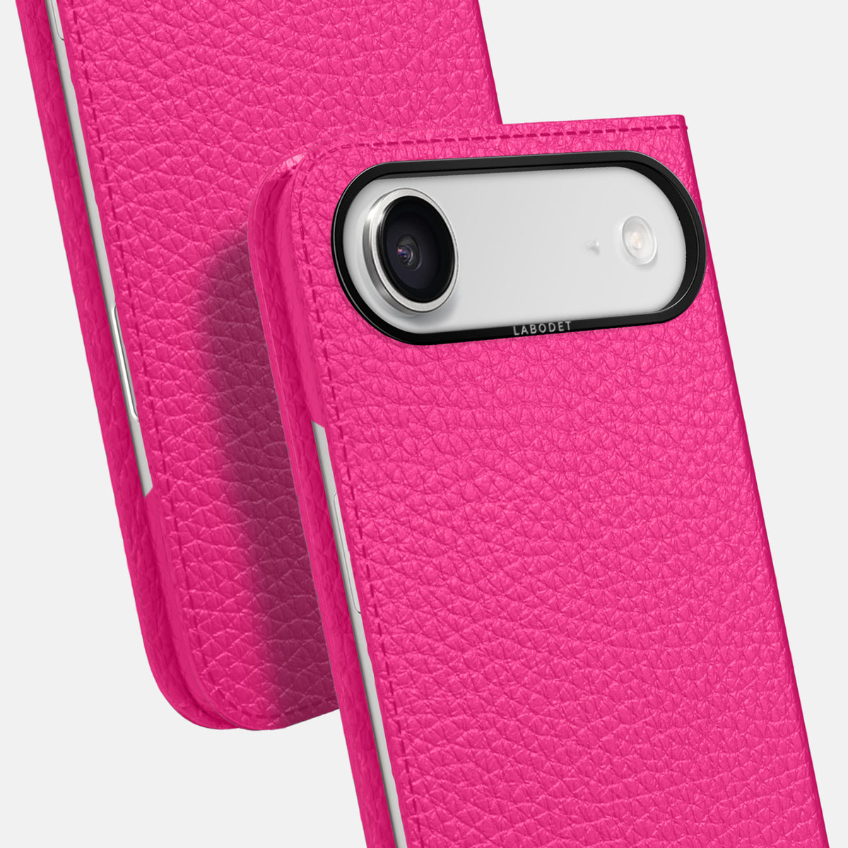 Folio Case For iPhone 17 Air In Calf -5 | Magenta-Black