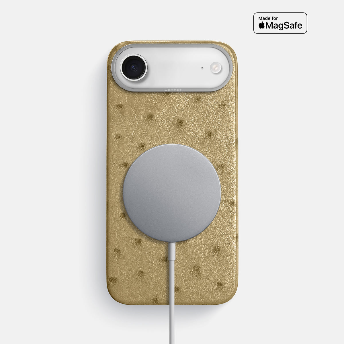 Classic Case For iPhone 17 Air In Ostrich -5 | Desert-Sand-Steel