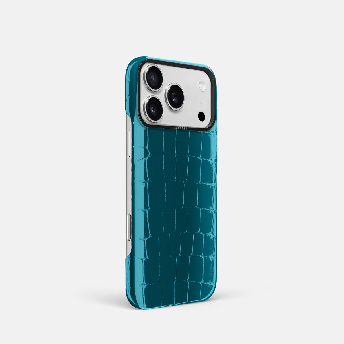 Classic Case For iPhone 17 Pro In Shiny Alligator -2 | Curacao-Black