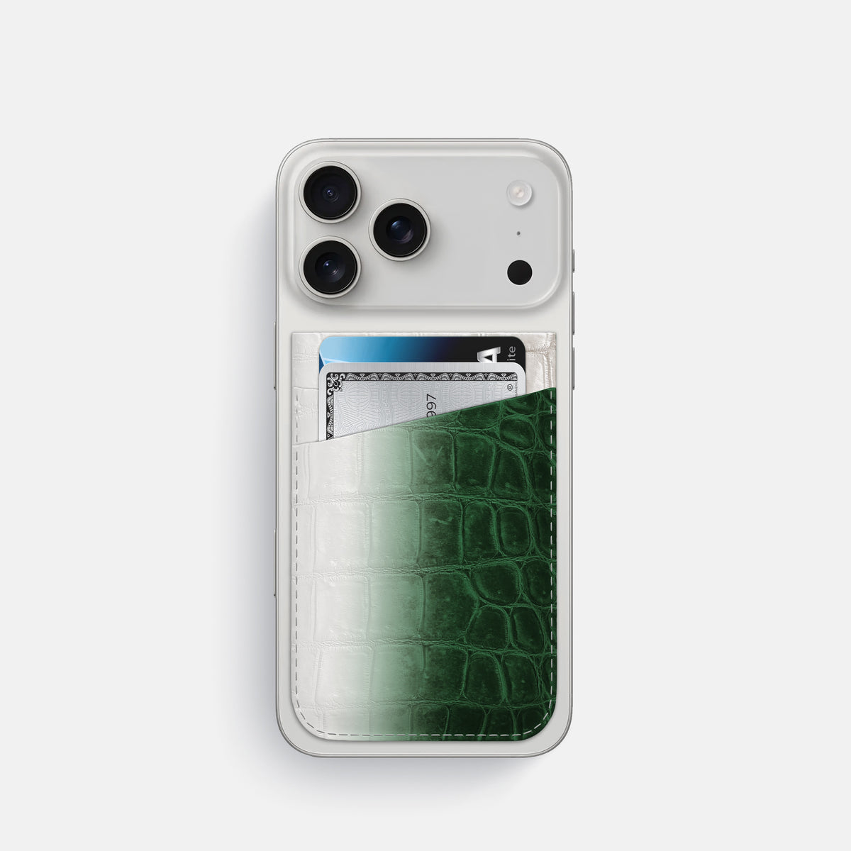 MagSafe Wallet For iPhone 17 Pro In Himalayan Crocodile -1 | Green