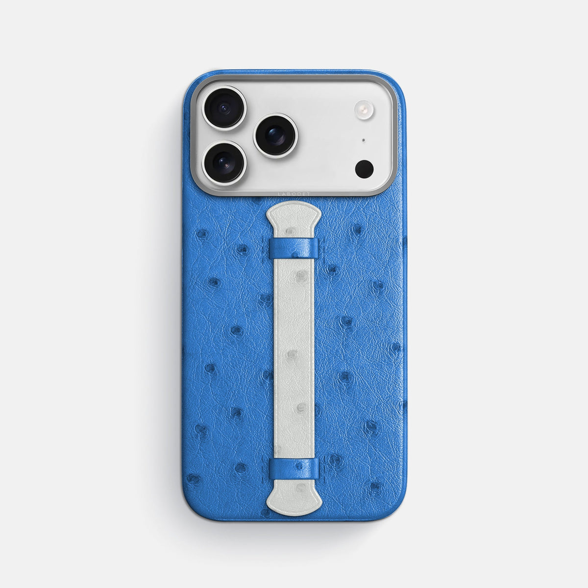 Center Handle Coloré For iPhone 18 Pro Max In Ostrich -1 | Royal-Blue-Steel