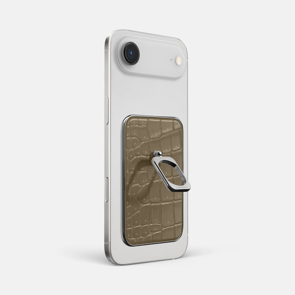 MagSafe Ring For iPhone 17 Air In Porosus Crocodile