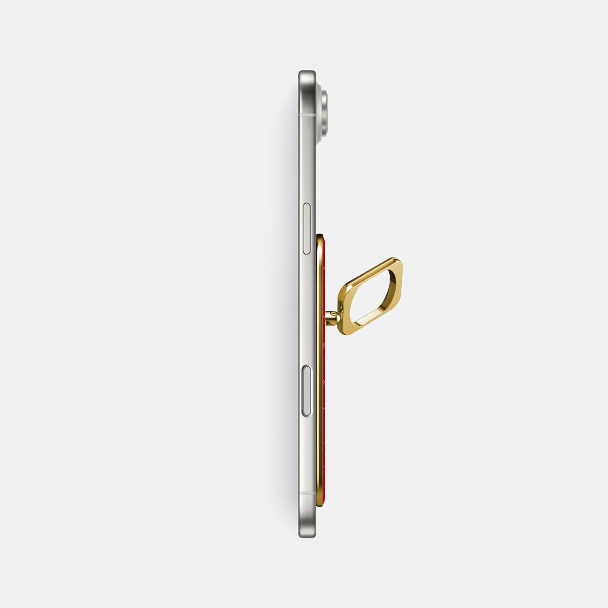 MagSafe Ring For iPhone 17 Air In Shiny Alligator -3 | Cherry-Gold