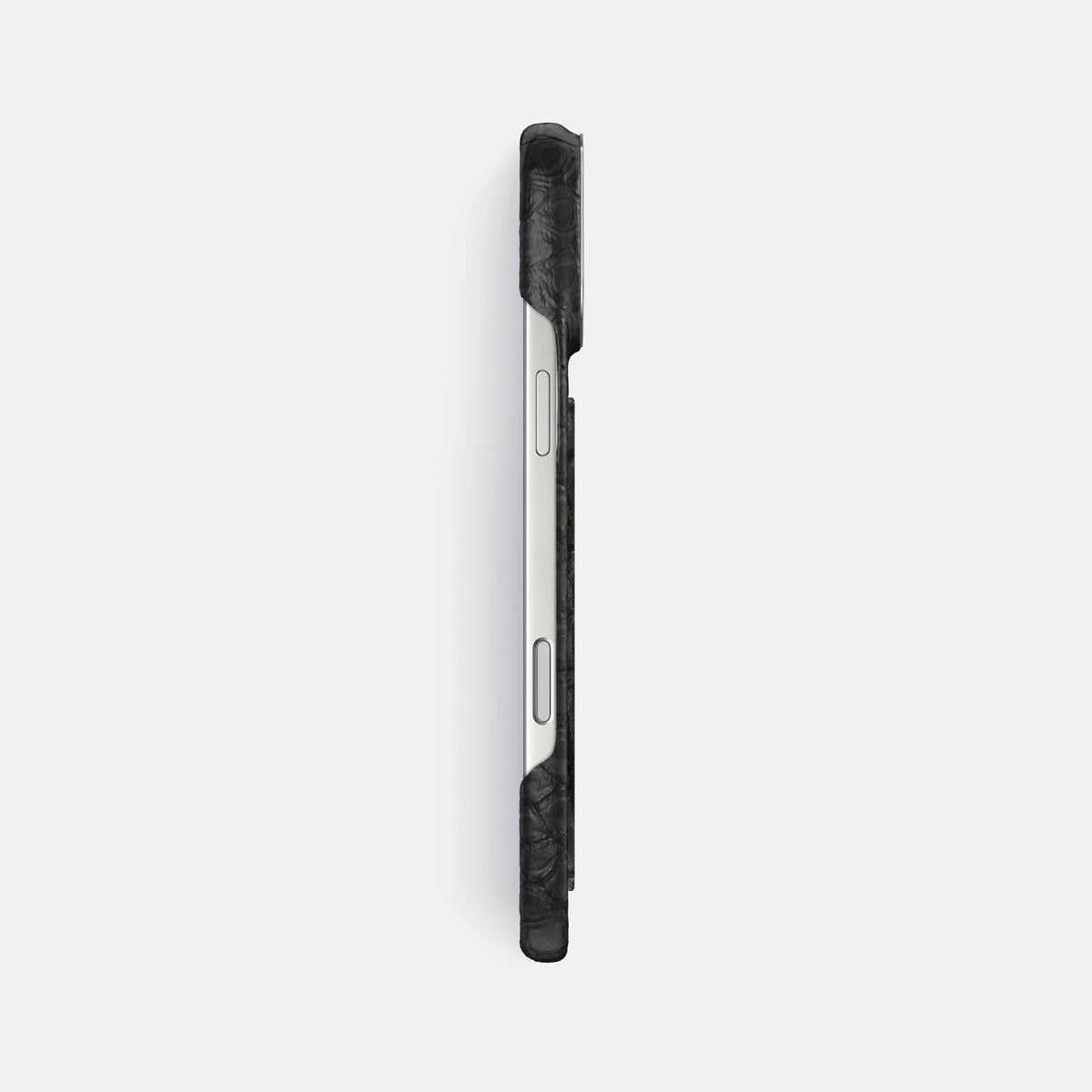 Classic Case With Carbon Dragon For iPhone 18 Pro Max In Python -3 | Black-Steel