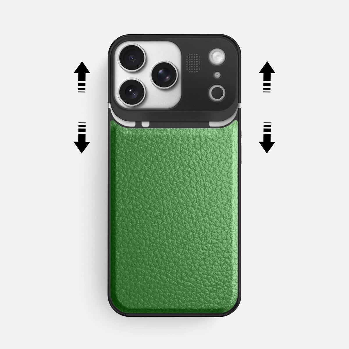 Metal Case For iPhone 17 Pro Max In Calf -2 | Herb-Black
