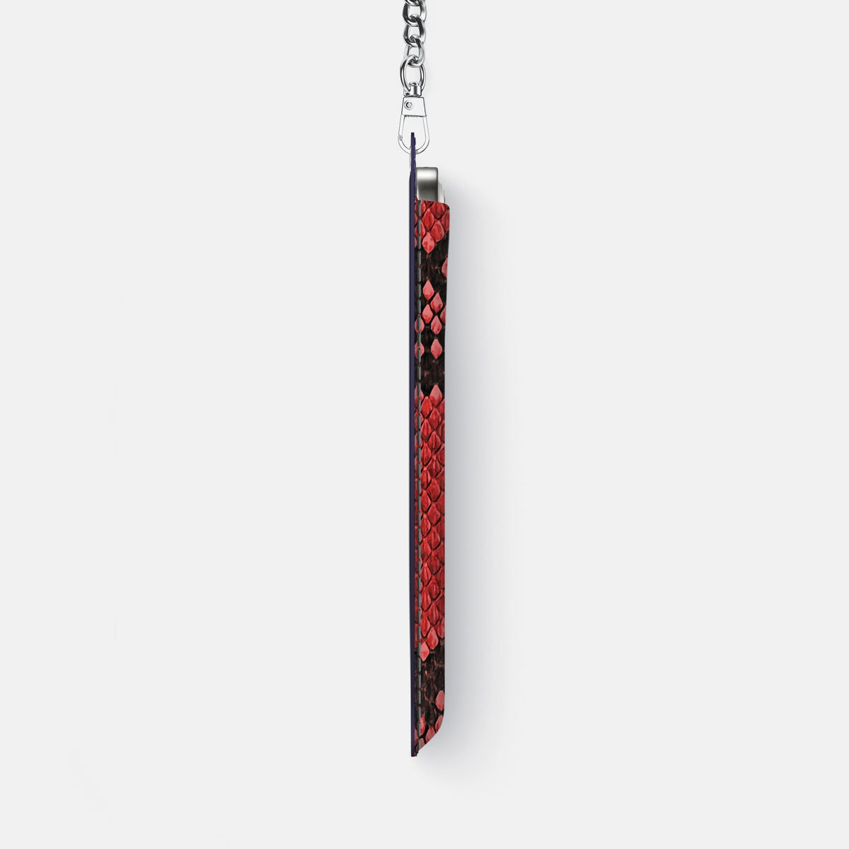 Crossbody Bag For iPhone 18 Pro Max In Deluxe Python -4 | Red-Steel