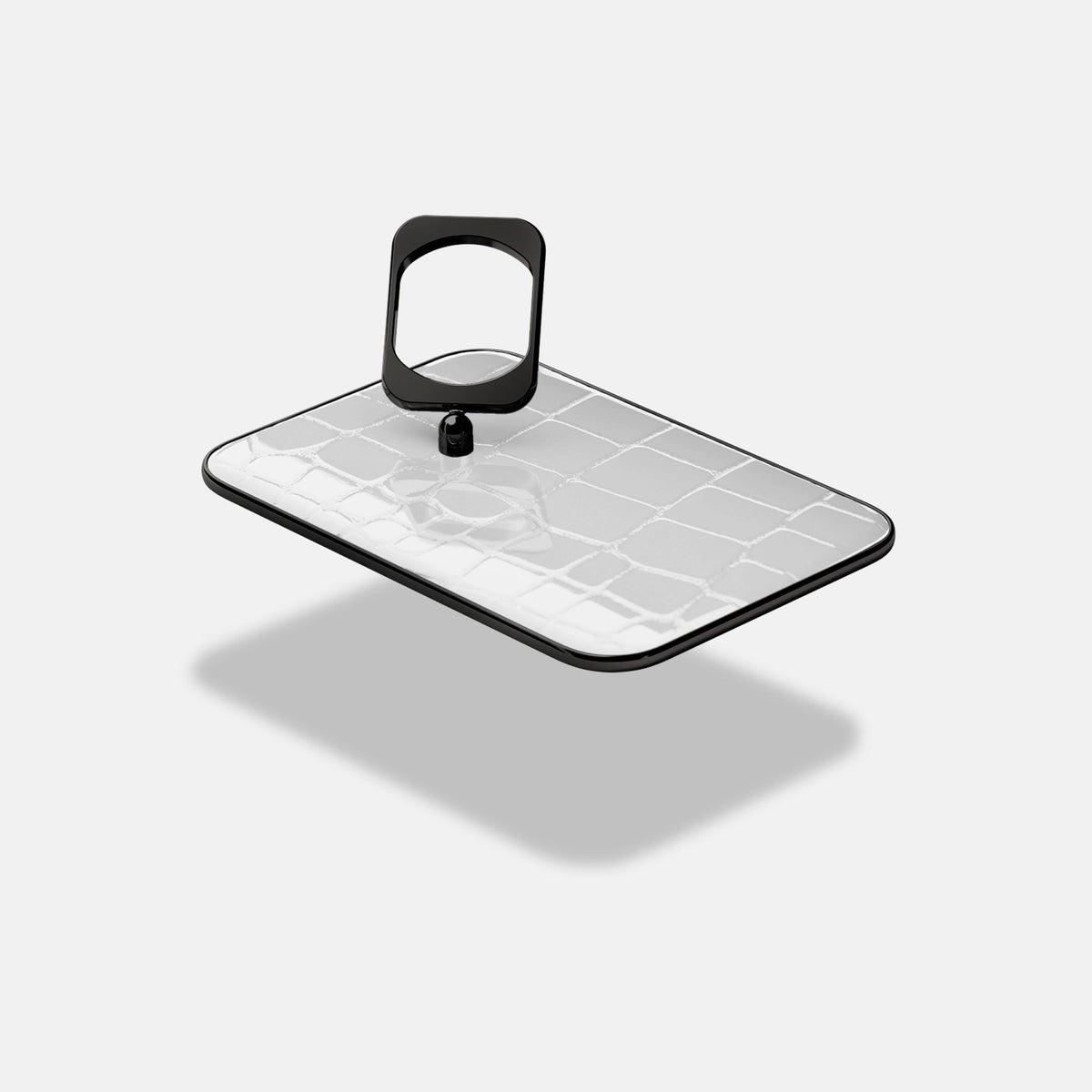MagSafe Ring For iPhone 18 Pro Max In Shiny Alligator -4 | White-Black