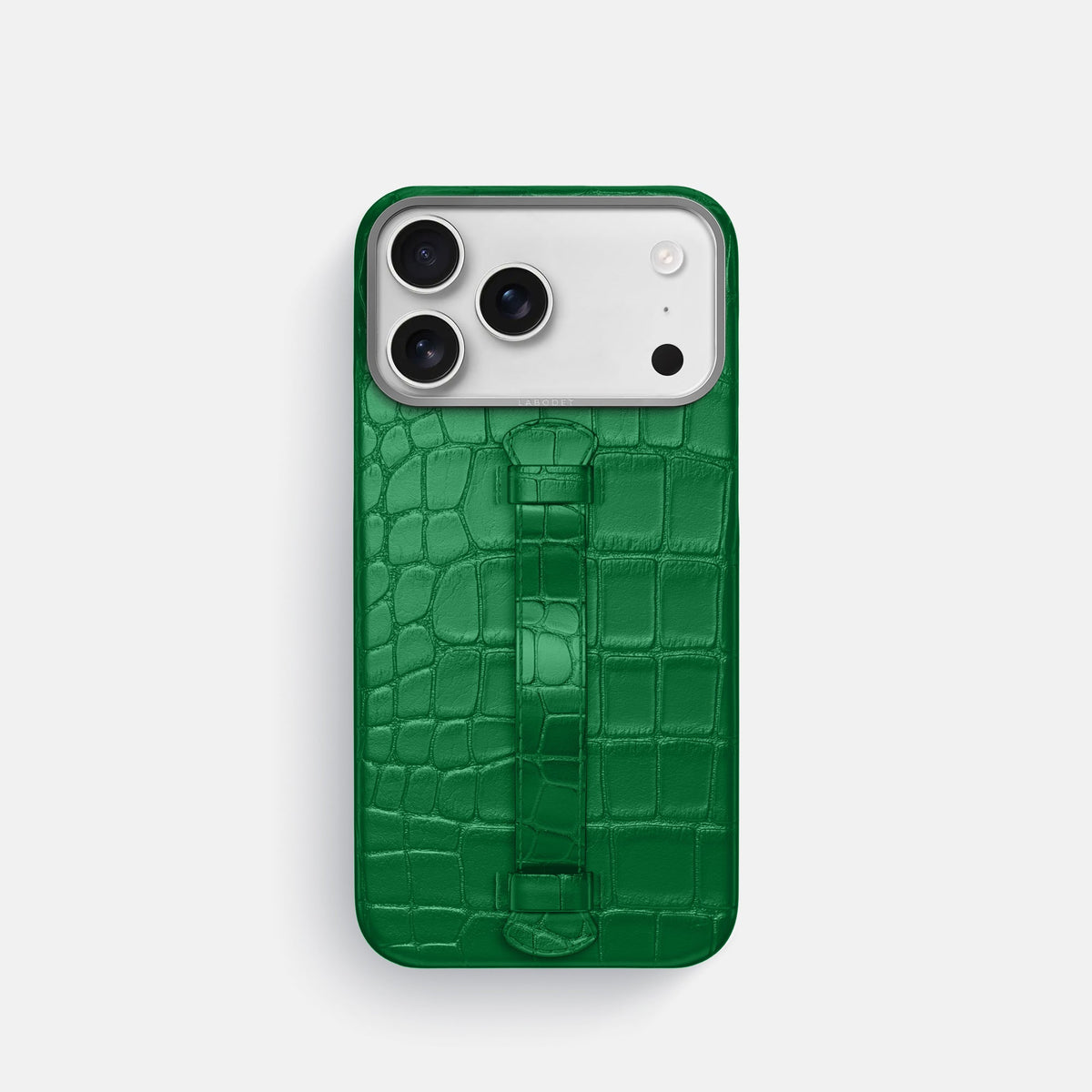 Center Handle For iPhone 18 Pro In Alligator -2 | Forest-Green-Steel