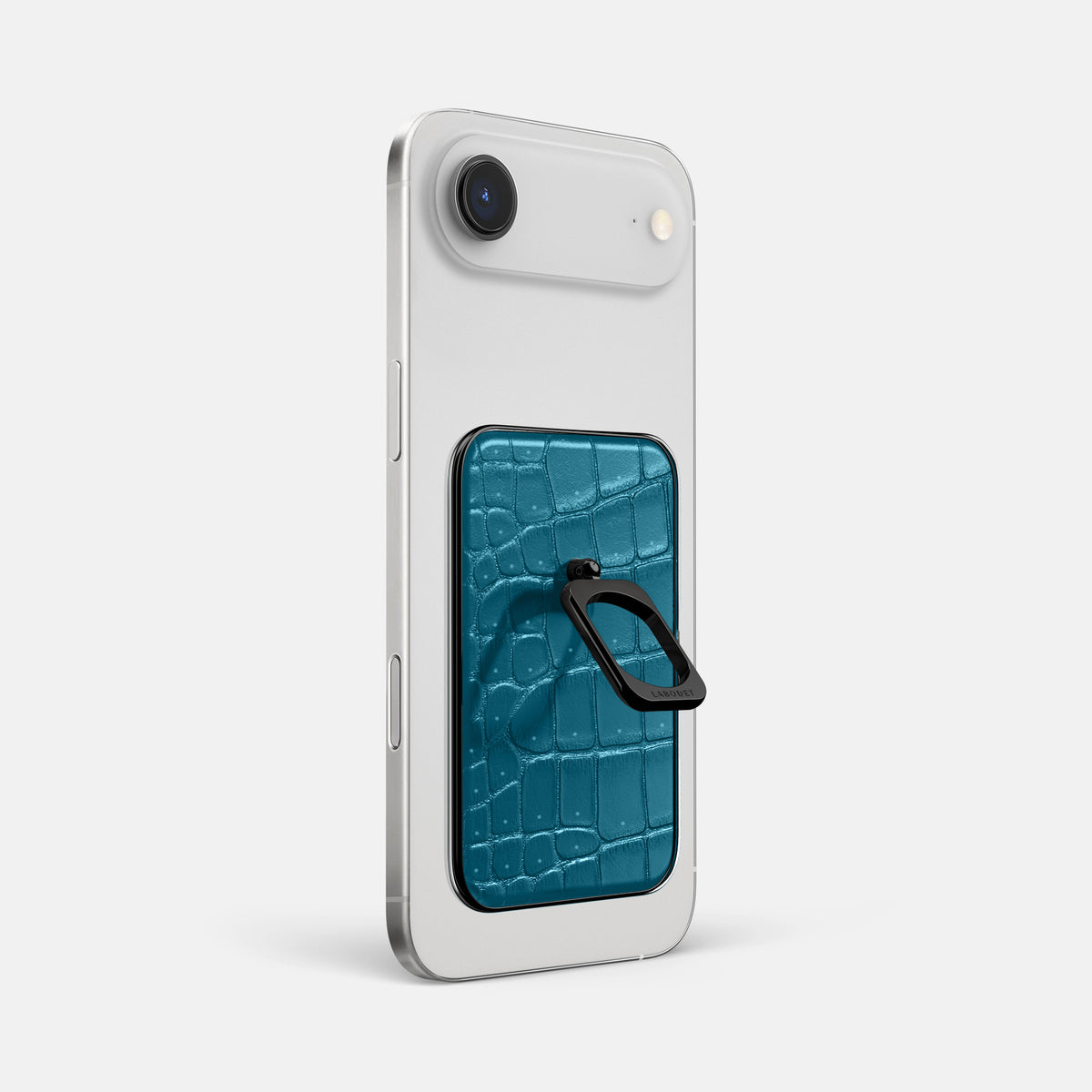 MagSafe Ring For iPhone 17 Air In Porosus Crocodile -1 | Turquoise-Black
