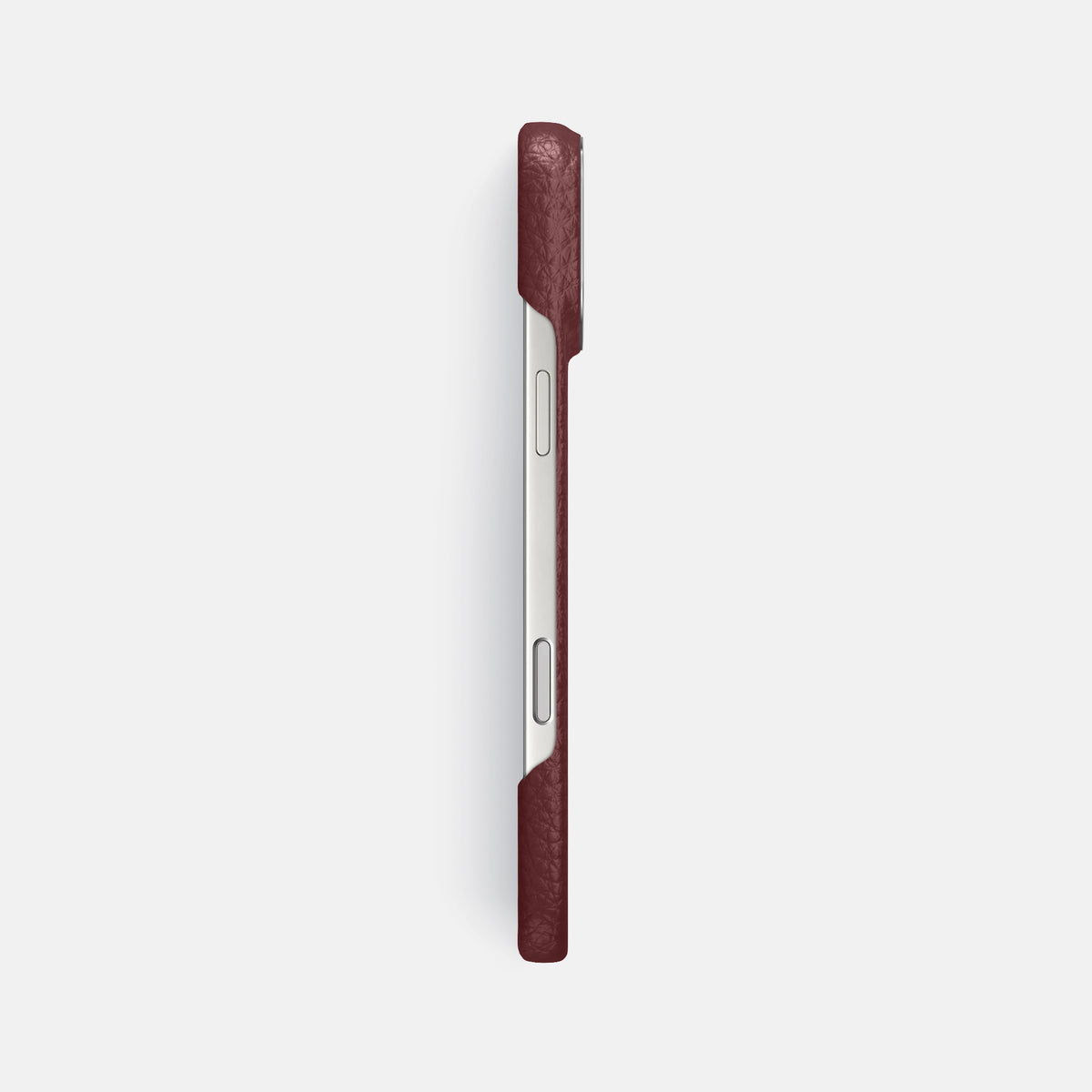 Classic Case For iPhone 17 Pro Max In Calf -3 | Bordeaux-Steel