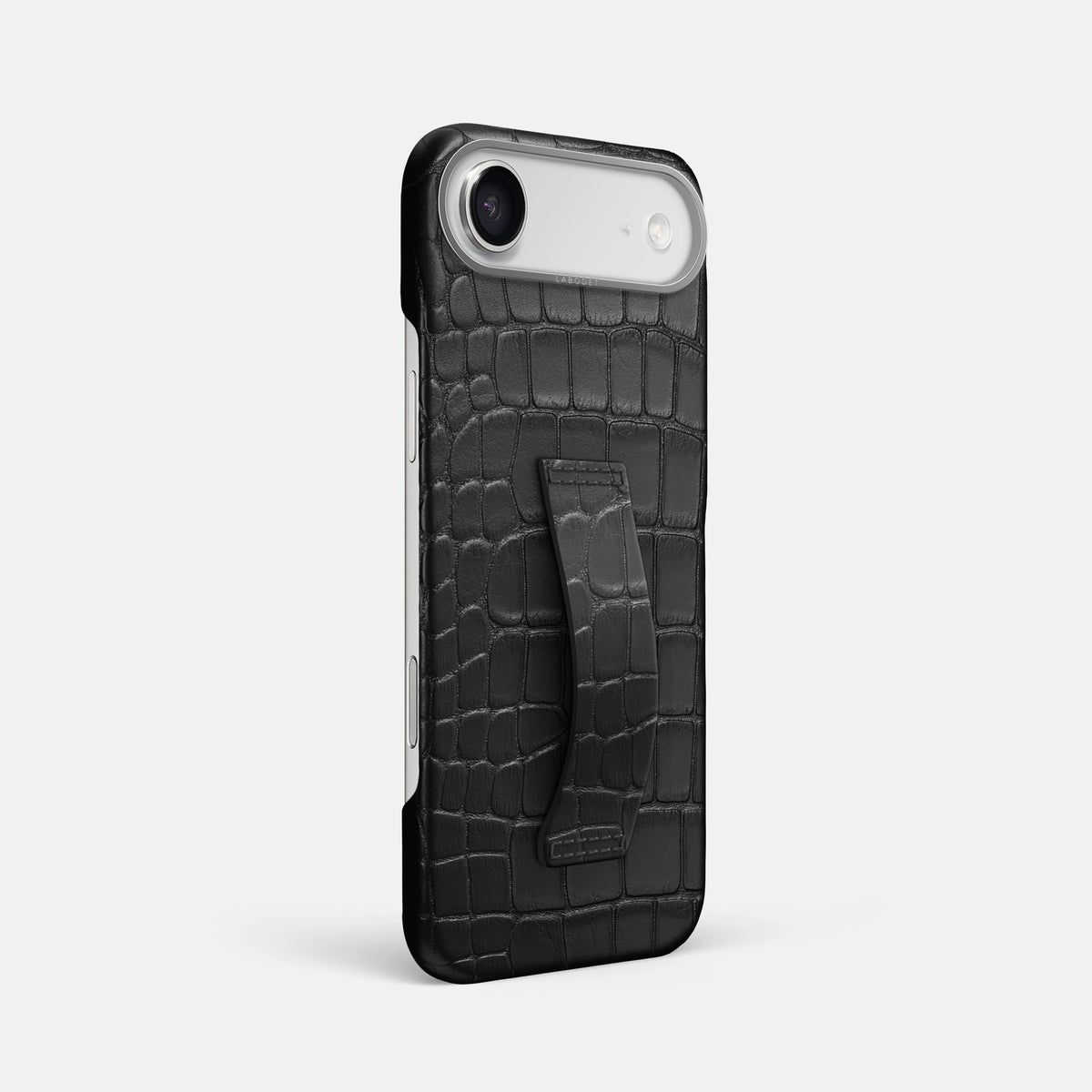 Finger Case For iPhone 17 Air In Alligator -2 | Black-Steel