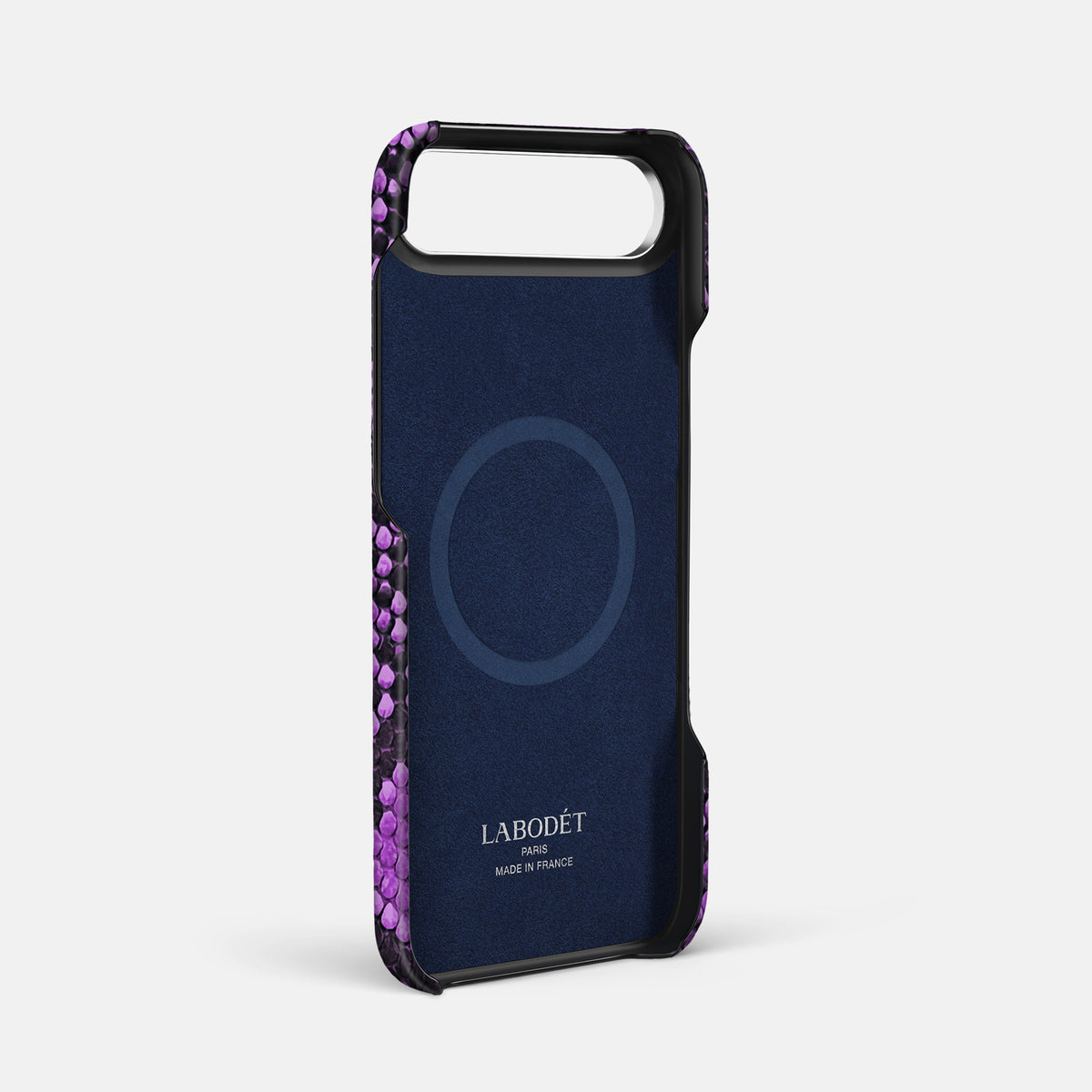Center Handle For iPhone 17 Air In Deluxe Python -3 | Purple-Steel