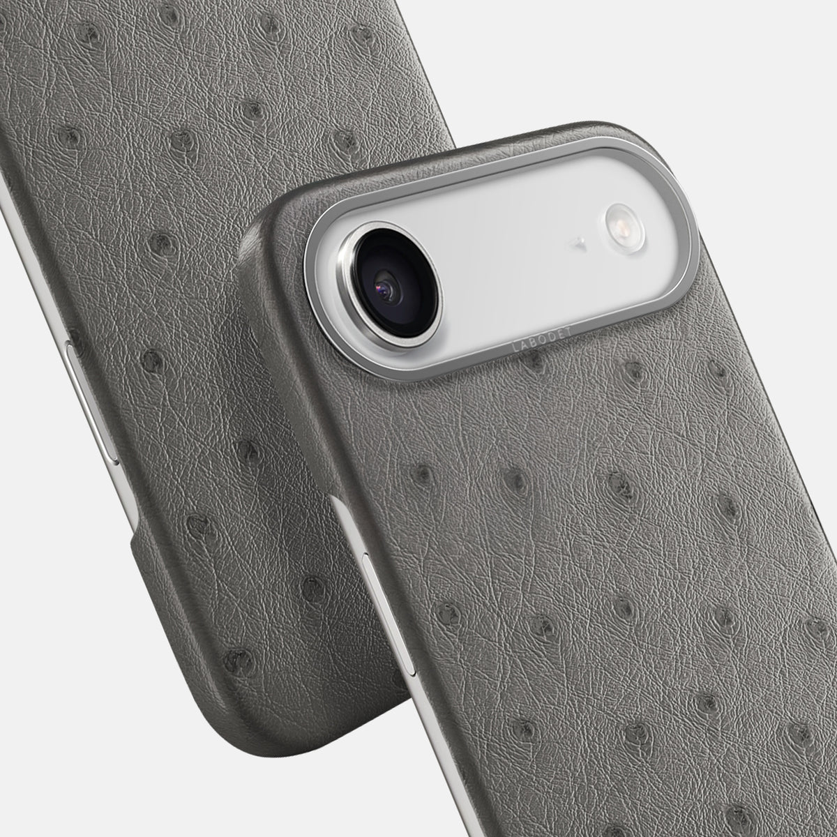 Classic Case For iPhone 17 Air In Ostrich -6 | Grey-Steel