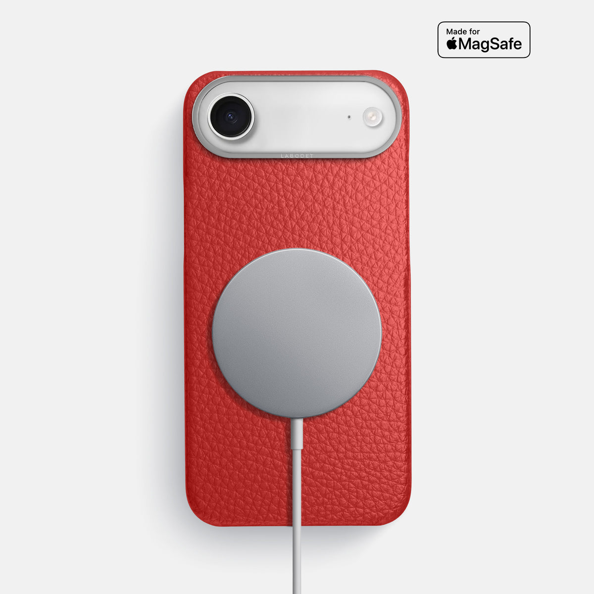 Classic Case For iPhone 17 Air In Calf -5 | Red-Steel