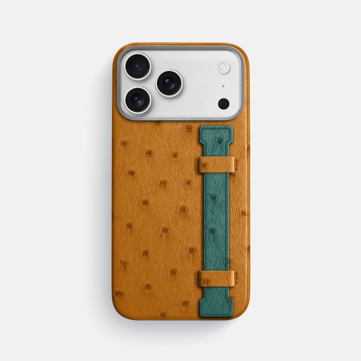 Handle Case Coloré For iPhone 18 Pro Max In Ostrich -1 | Chestnut-Steel