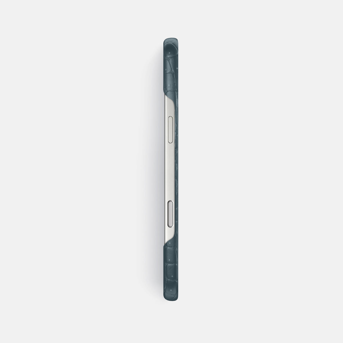 Slim Case For iPhone 17 Pro Max In Porosus Crocodile -3 | Denim