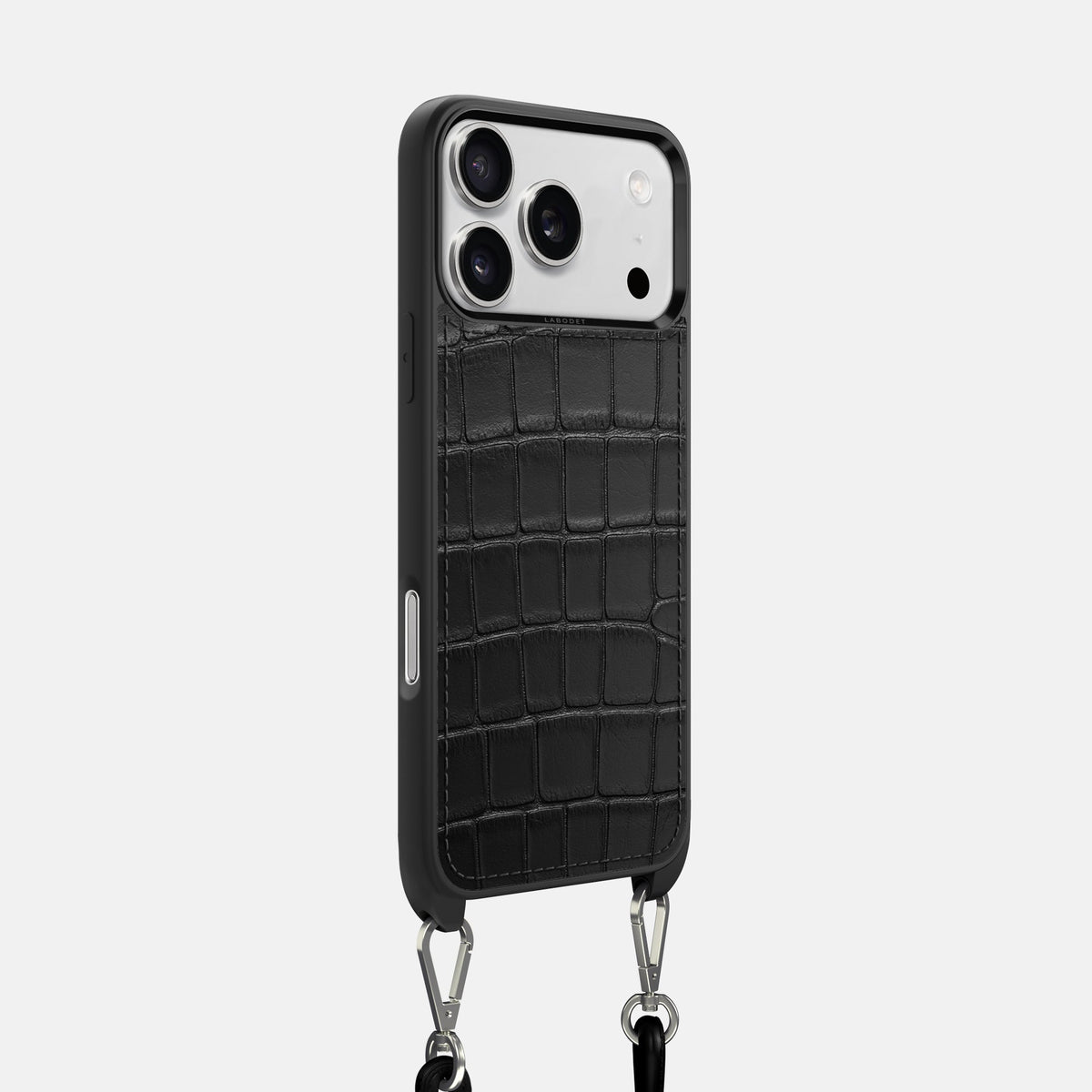 Crossbody Sport Case For iPhone 18 Pro In Alligator -2 | Black