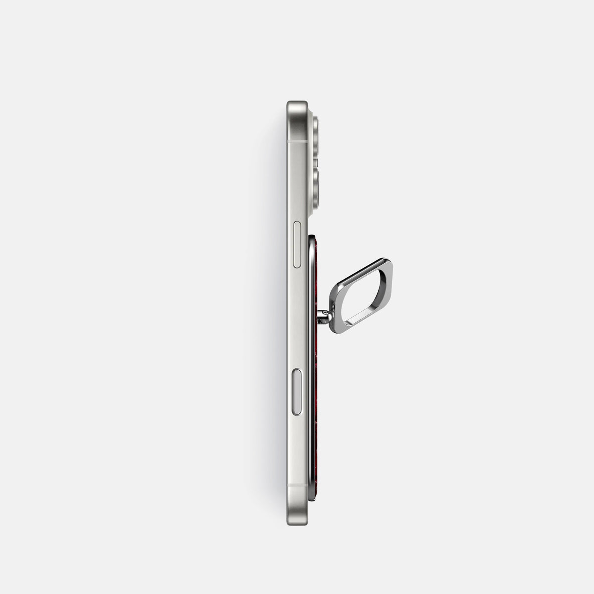 MagSafe Ring For iPhone 17 Pro In Patina Alligator -3 | Havana-Burgundy-Steel