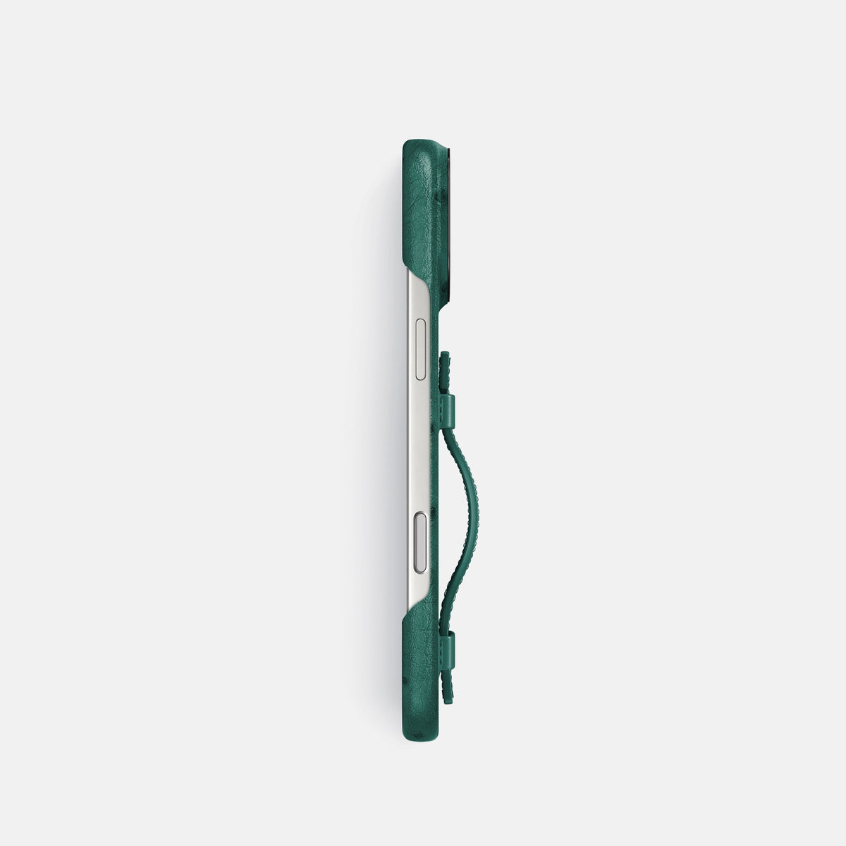 Handle Case For iPhone 18 Pro In Ostrich -3 | Forest-Green-Black