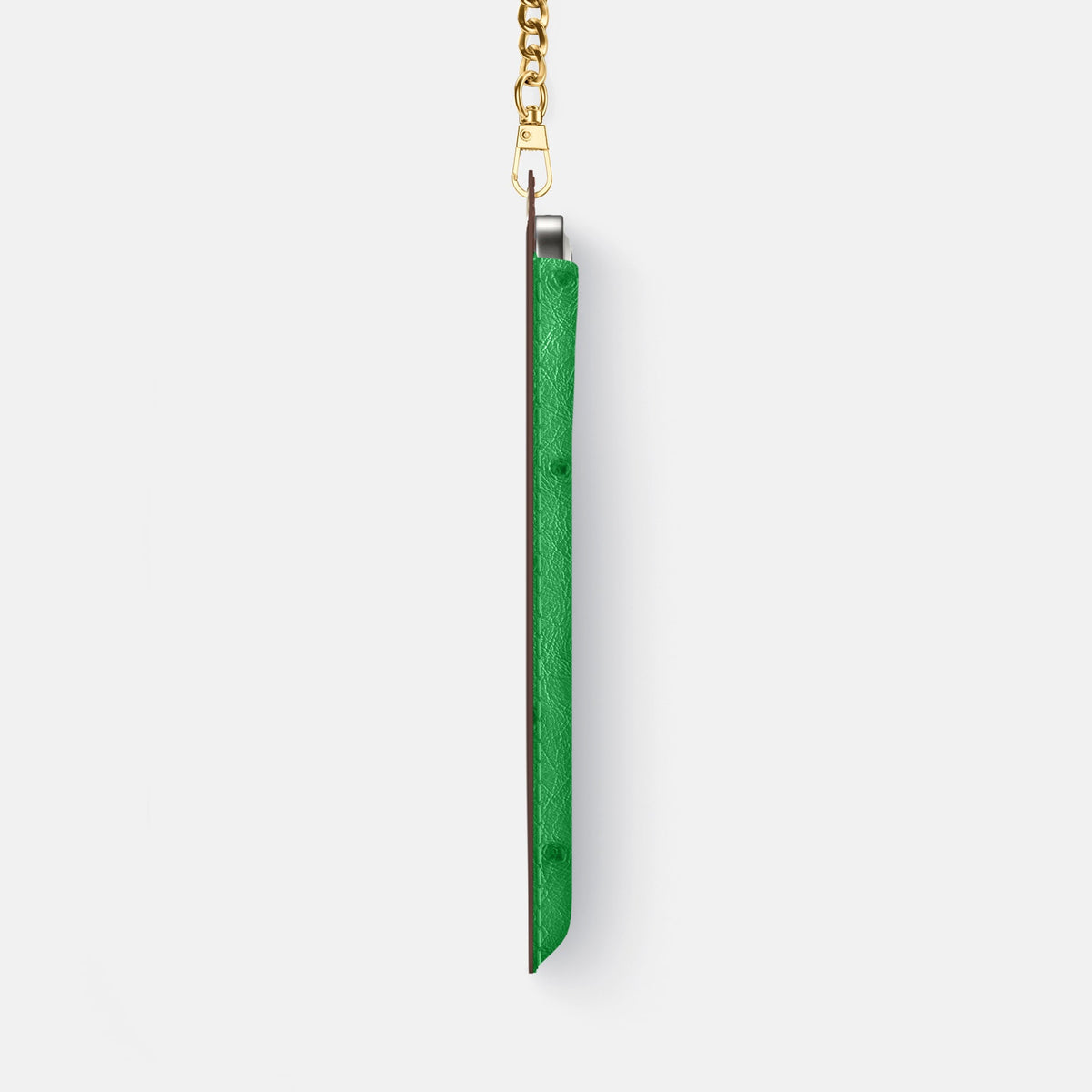 Crossbody Bag For iPhone 18 Pro Max In Ostrich -4 | Kentucky-Green-Gold