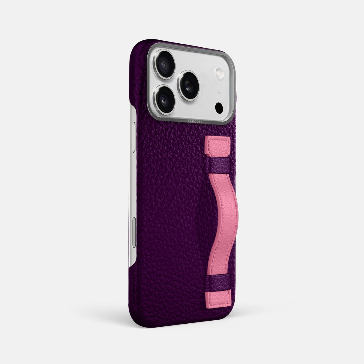 Handle Case Coloré For iPhone 18 Pro Max In Calf -2 | Violet-Steel