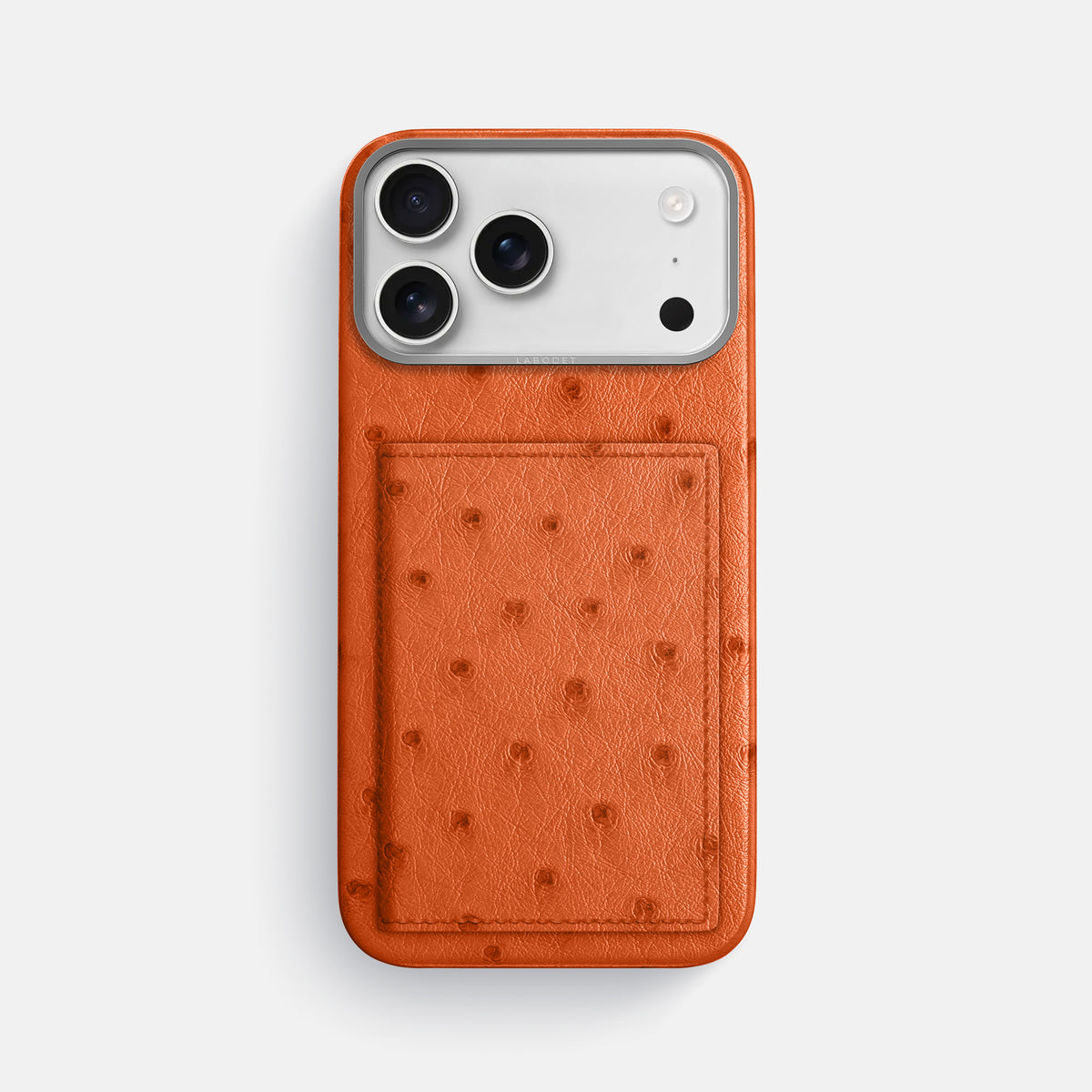 Bi-Fold Case For iPhone 17 Pro Max In Ostrich -1 | Orange-Steel