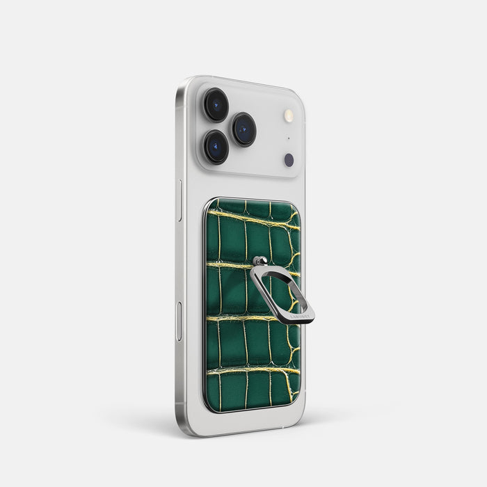 MagSafe Ring For iPhone 17 Pro In Patina Alligator -1 | Cambridge-Steel