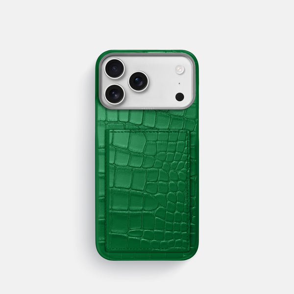 Bi-Fold Case For iPhone 17 Pro In Alligator