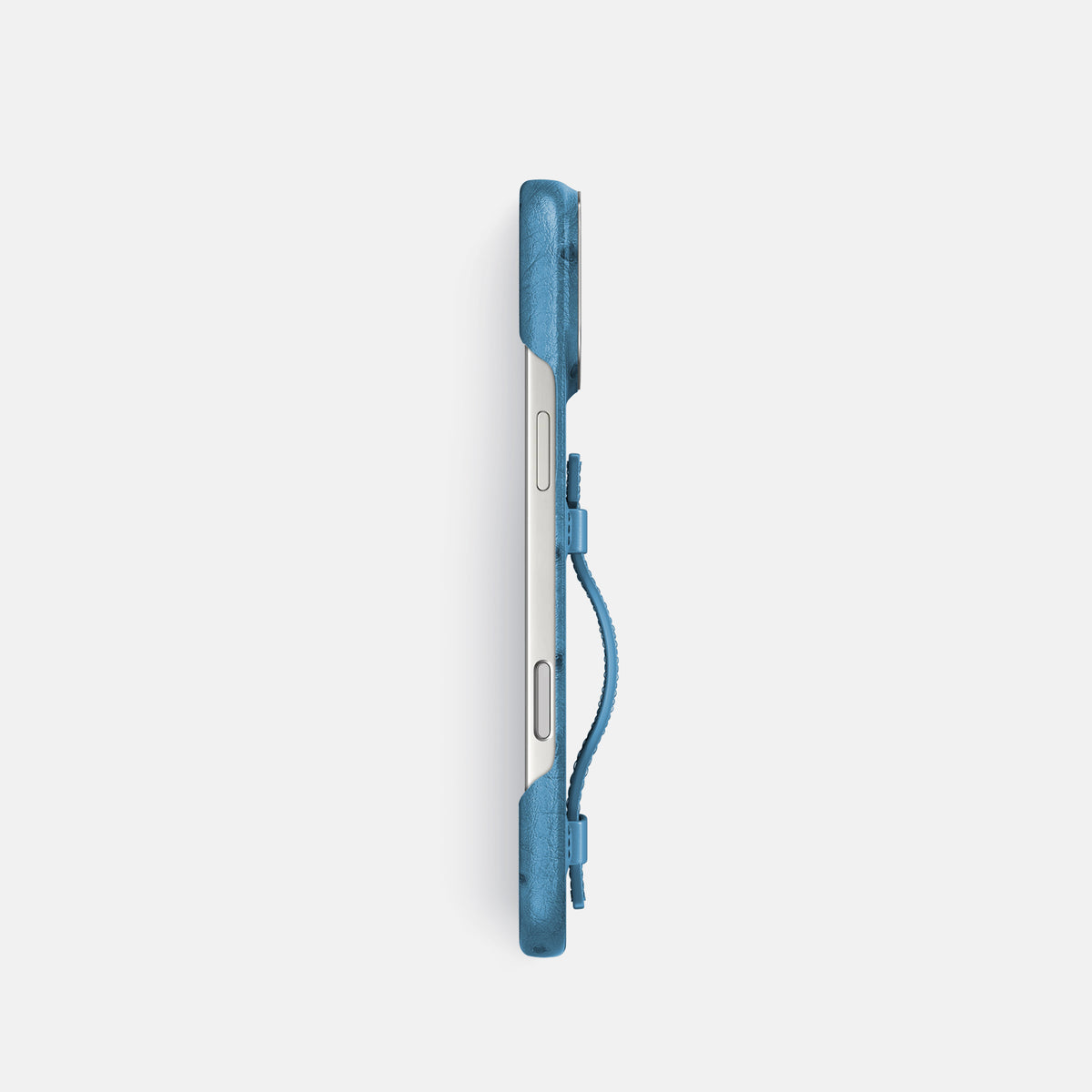Handle Case For iPhone 17 Pro In Ostrich -3 | Blue-Jeans-Steel